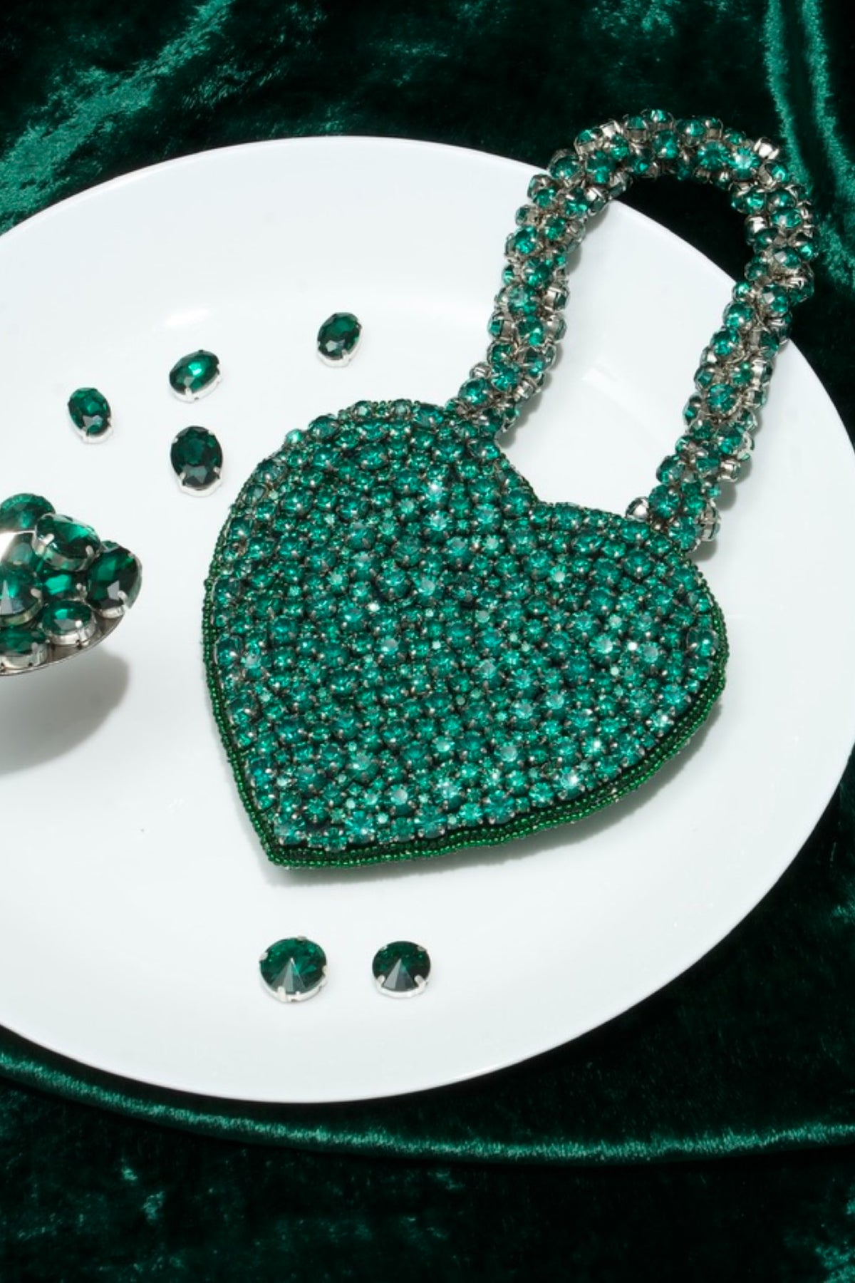 Heart Bag Emerald