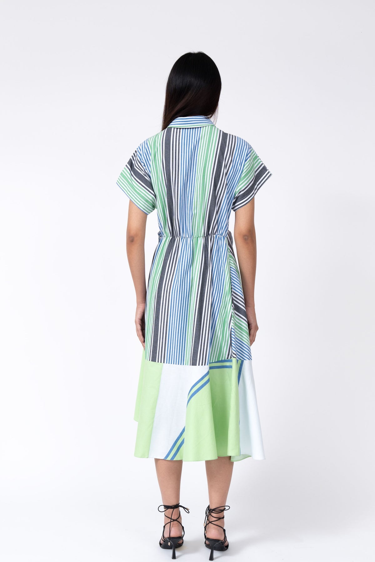 Multi Stripe Scrunch Dress