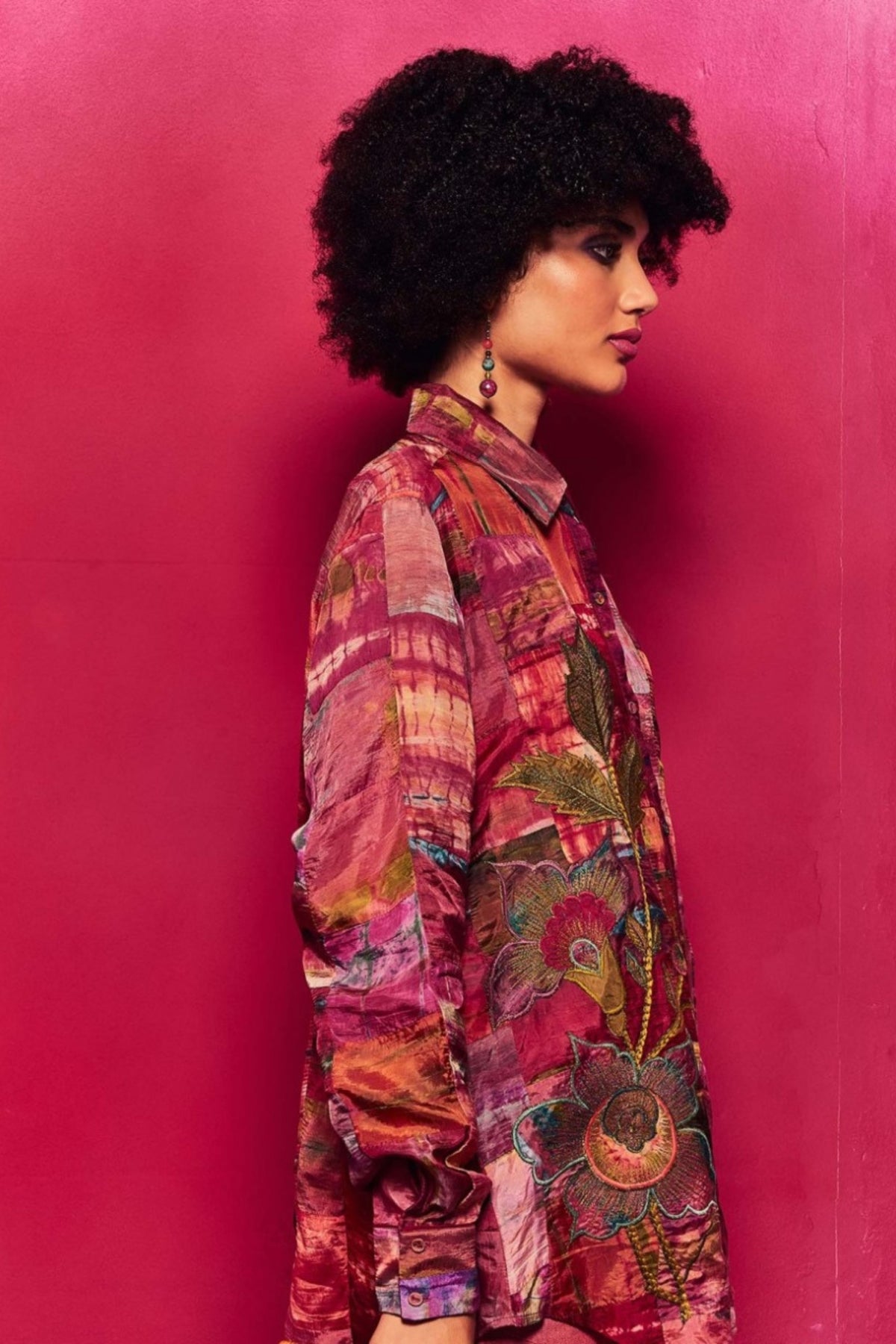 Fuschia Mehar Shirt