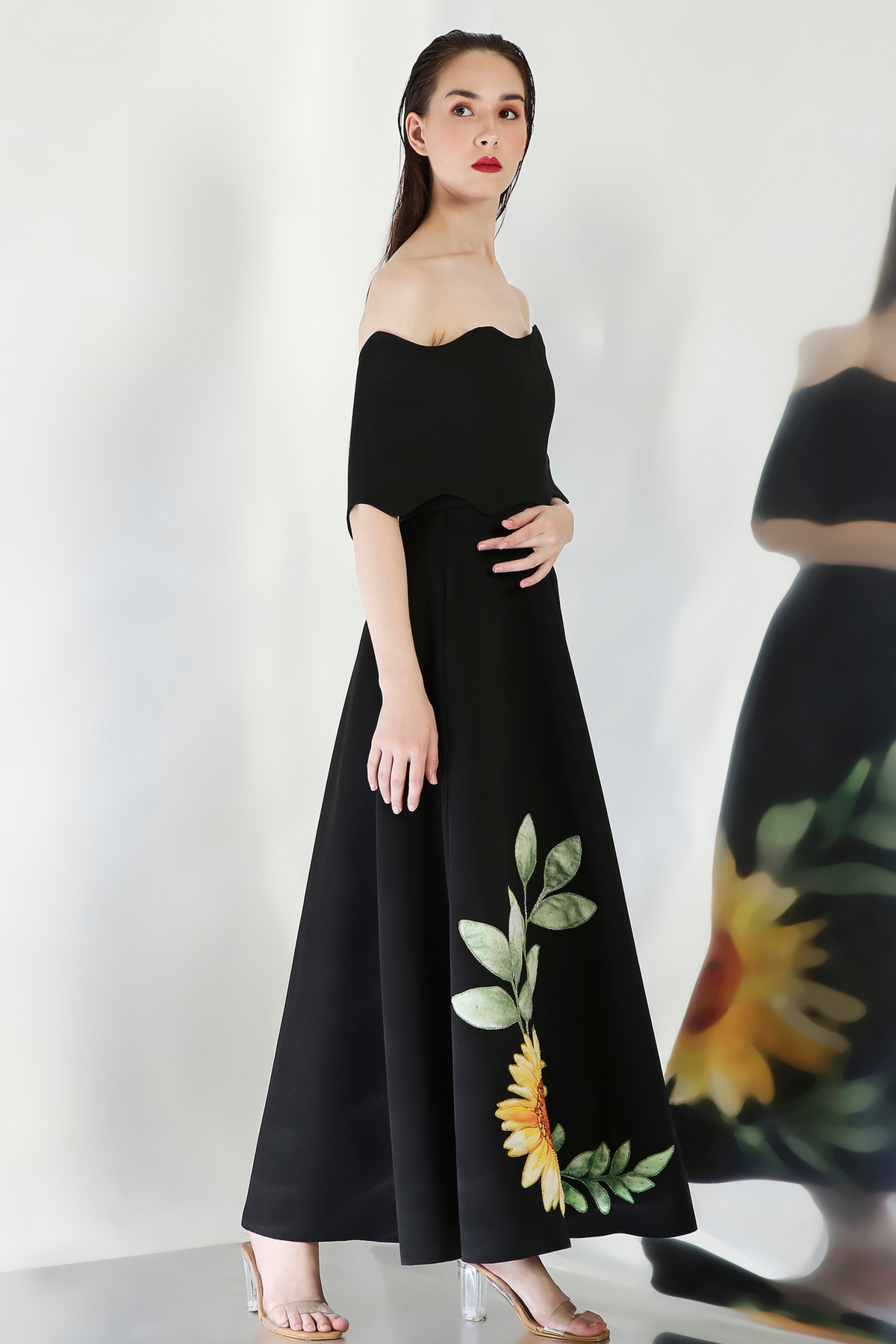 Black Off-shoulder Dress