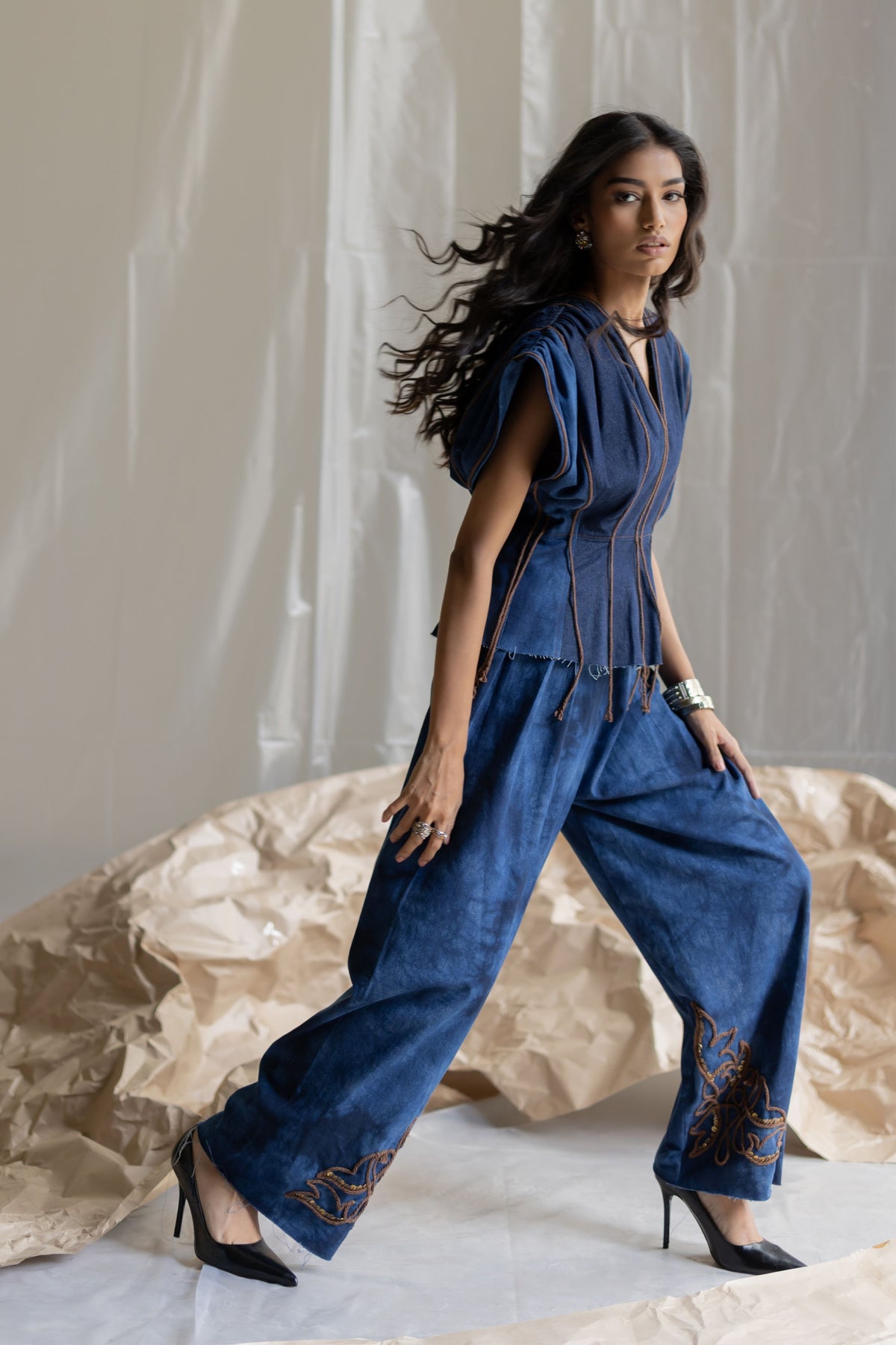 Tie-dye Salwar Denim Pant