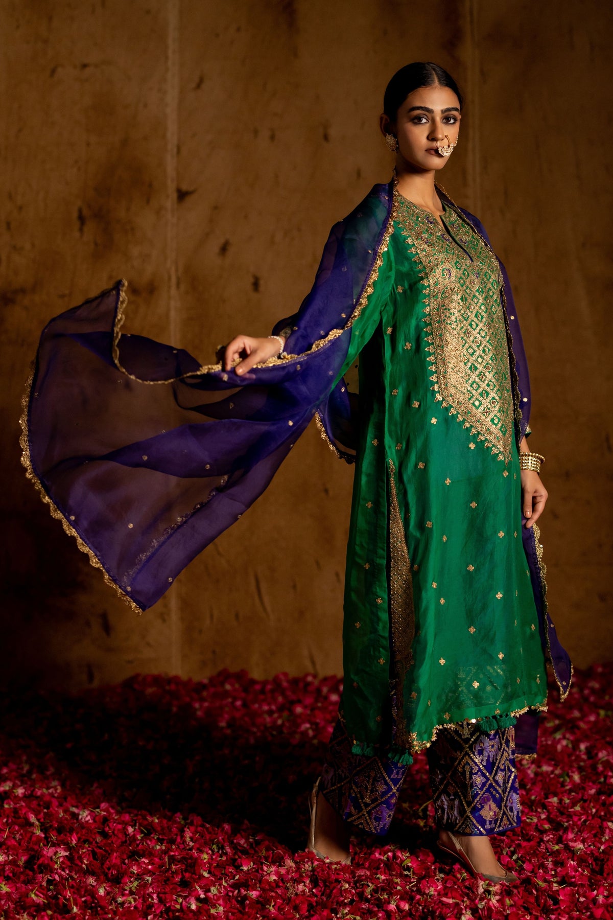 Blue Emerald Dupatta