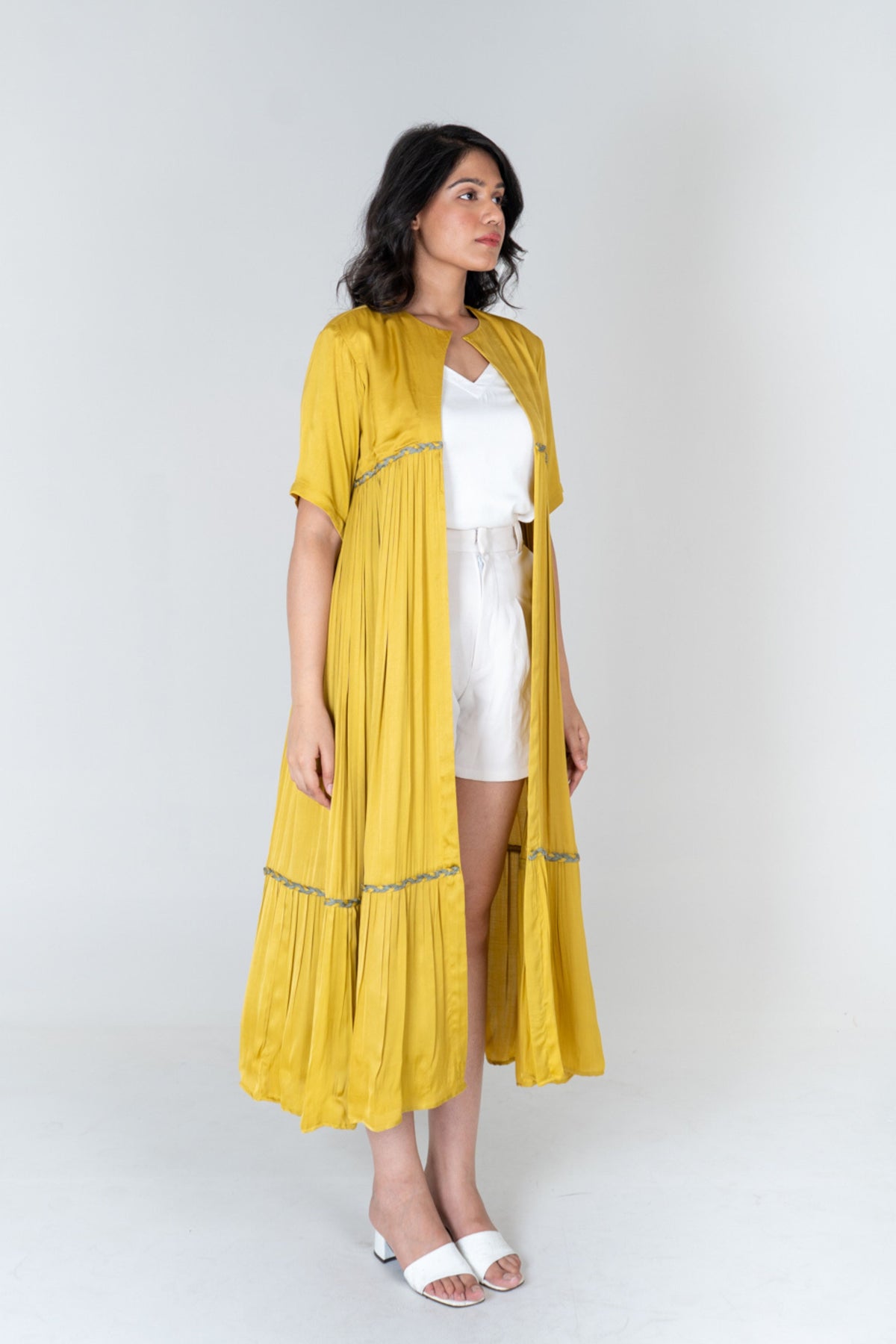 Yellow-green Long Cape