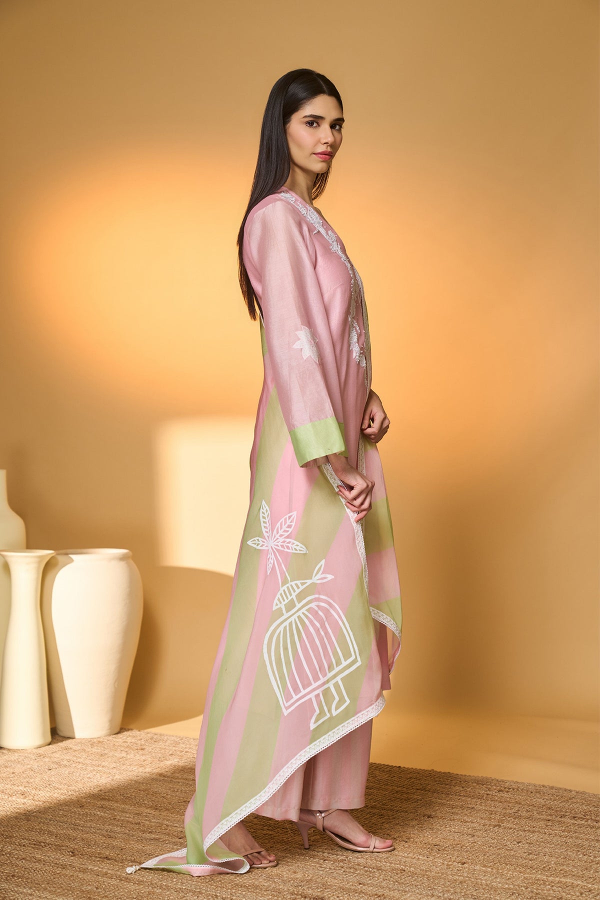 Blushing Bloom Kurta Set