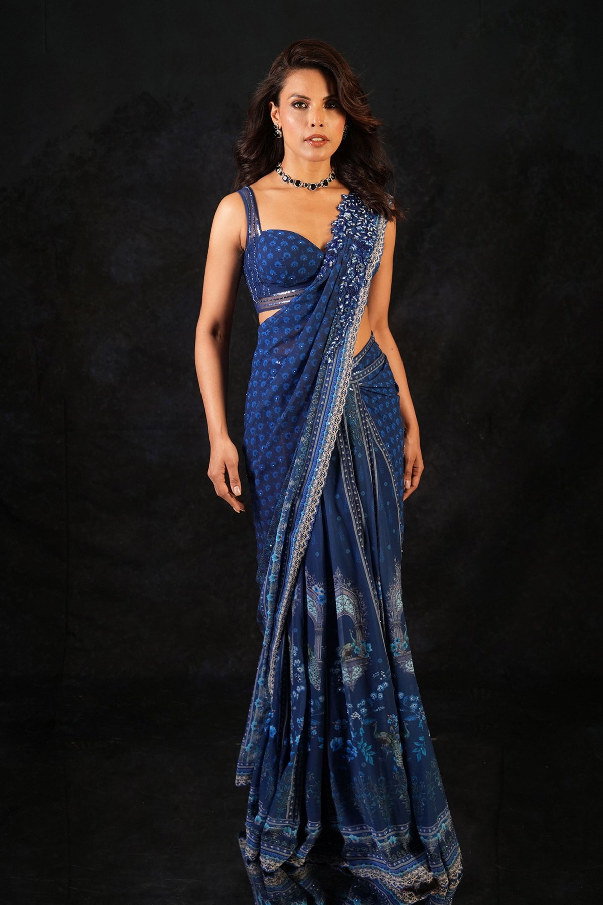 Neel Mahal Saree Set