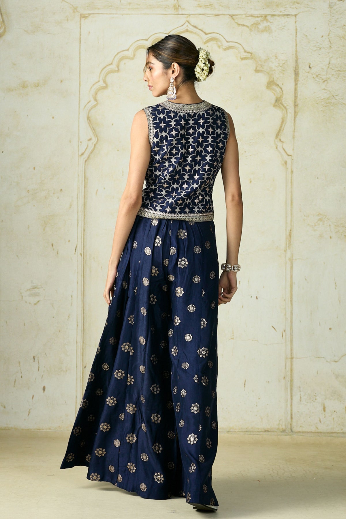 Navy Mizna Pant Set