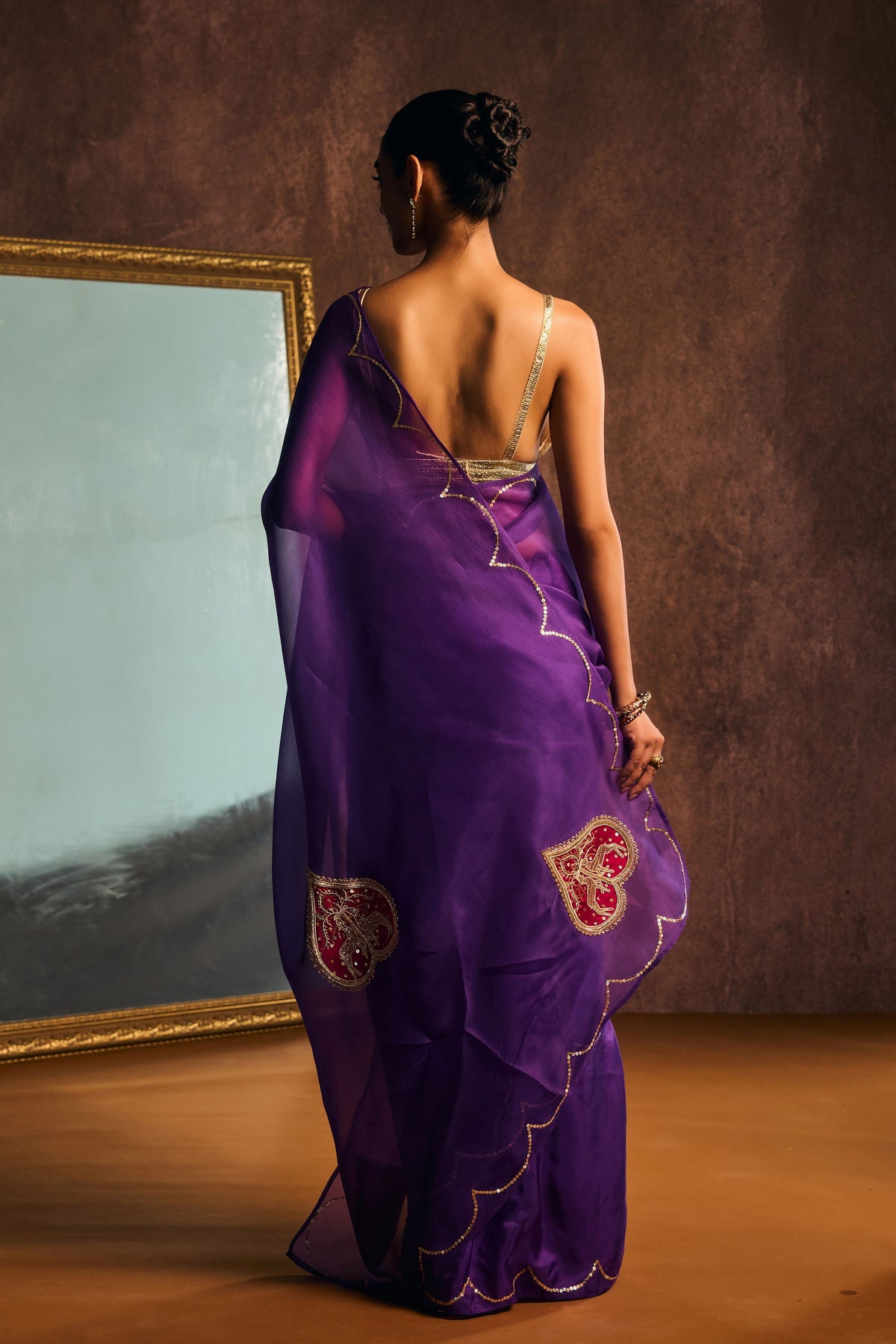 Deep Purple Mrignayani Saree
