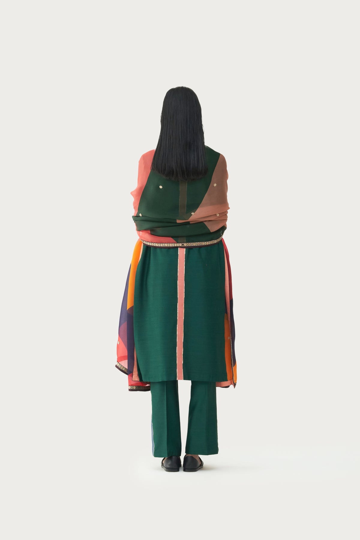 Amara olive kurta pant set