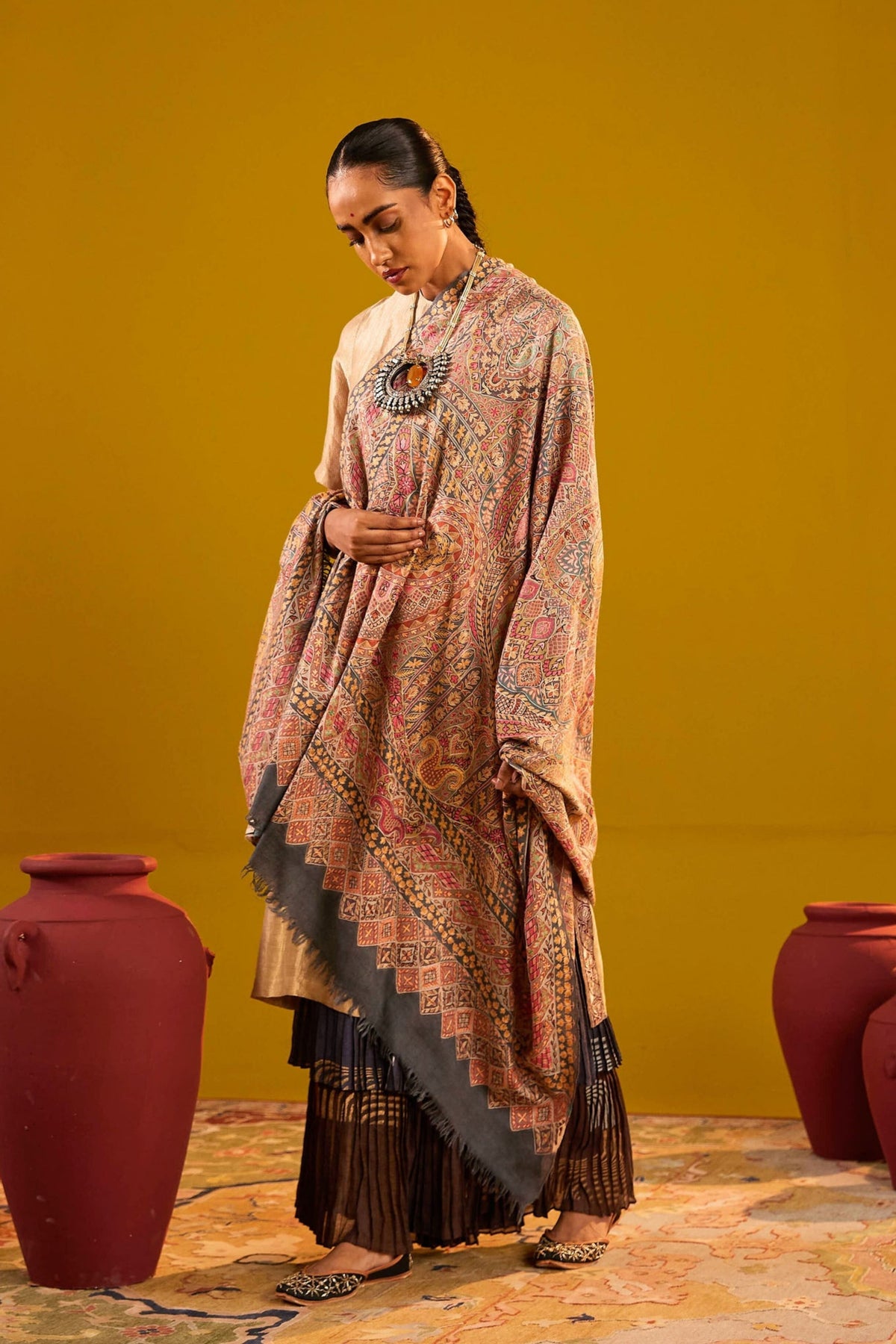 Gul-e-saba Pashmina Shawl
