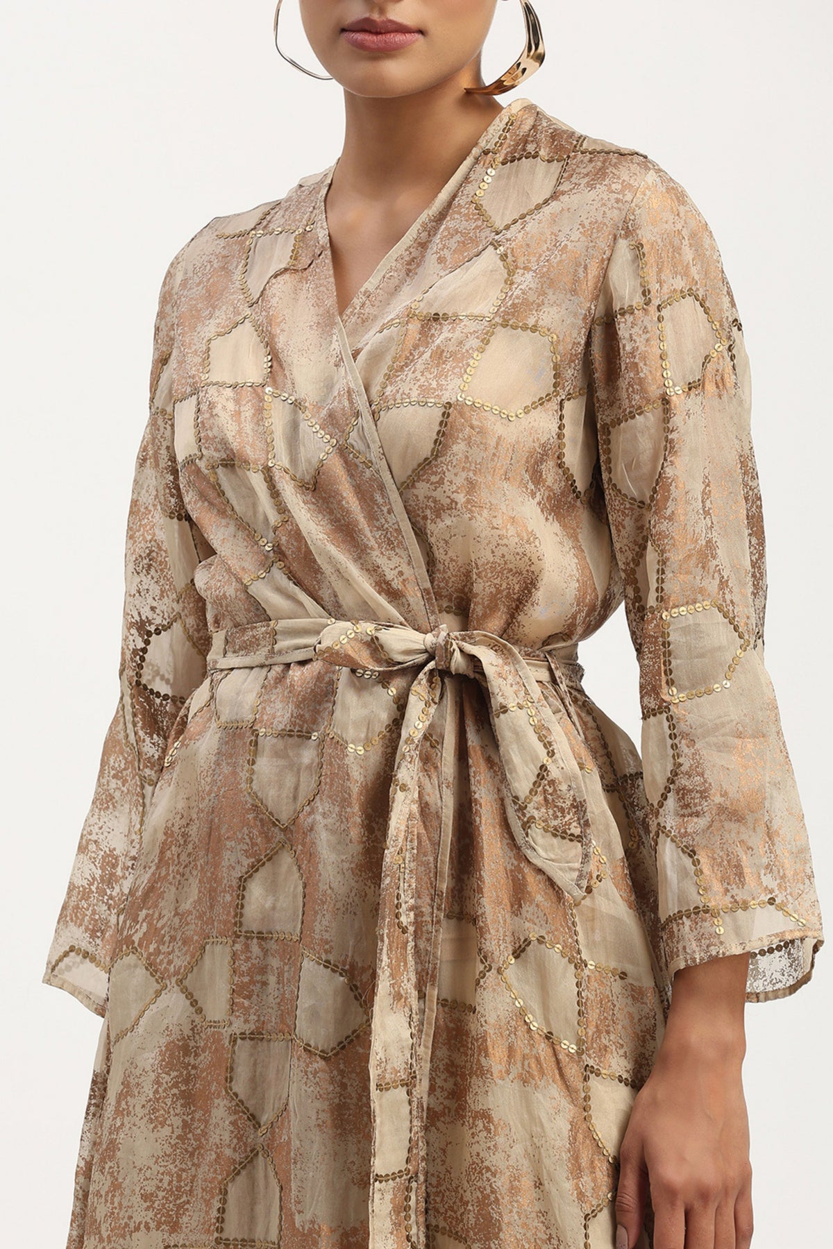 Tesselation Foil Dress