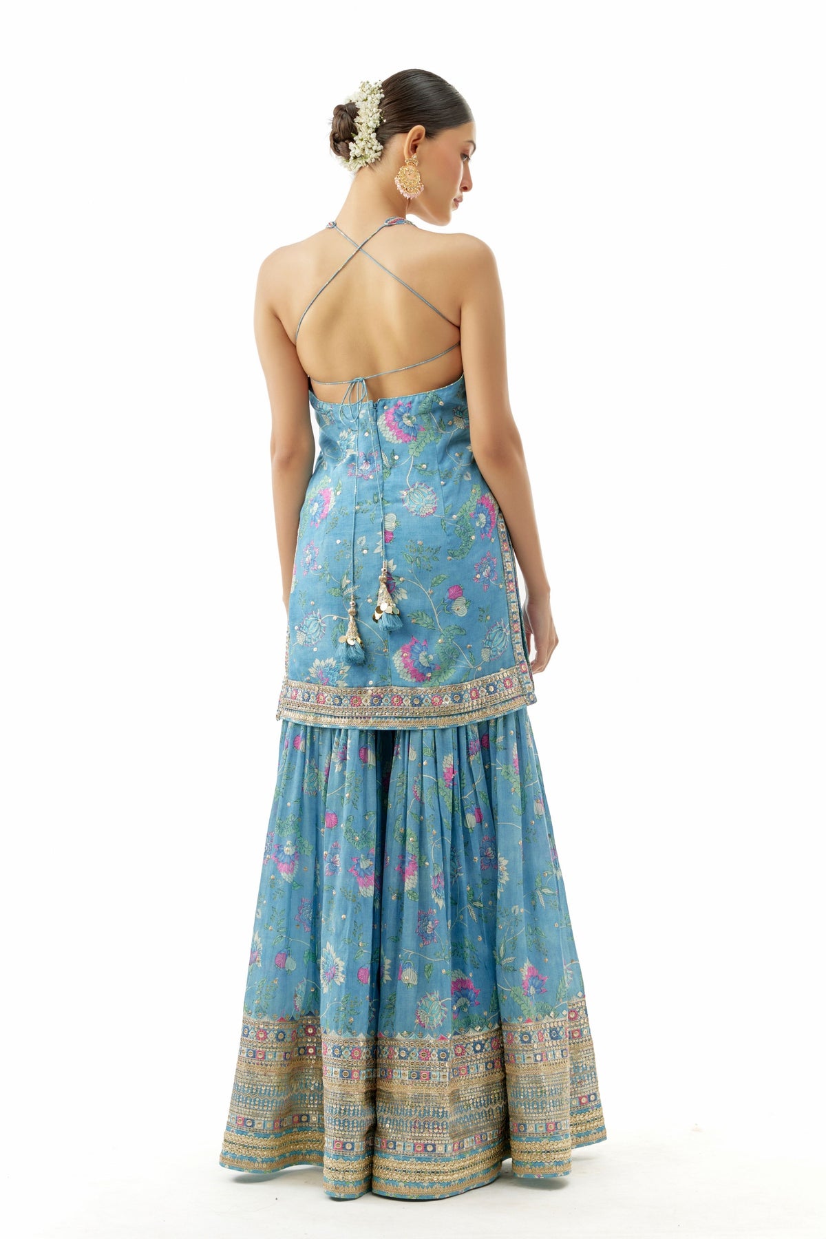 Blue Dhvanika Sharara Set