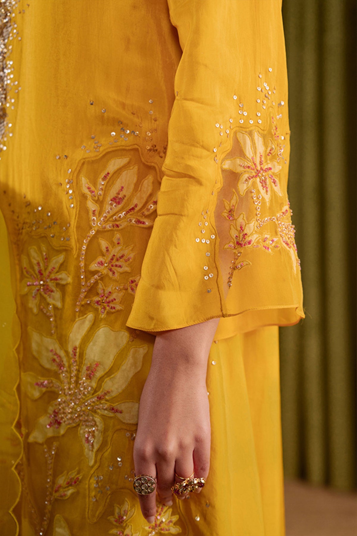 Golden Yellow Magnolia Kurta Set