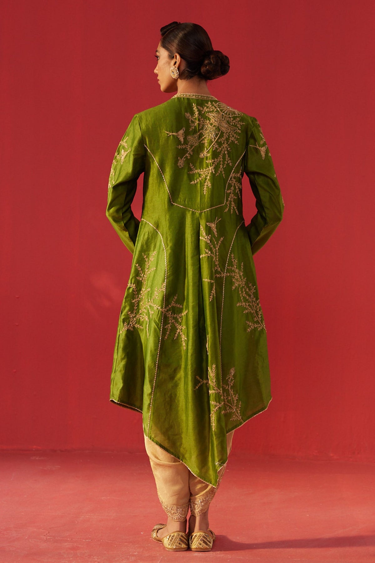 Olive Green Kurta Set