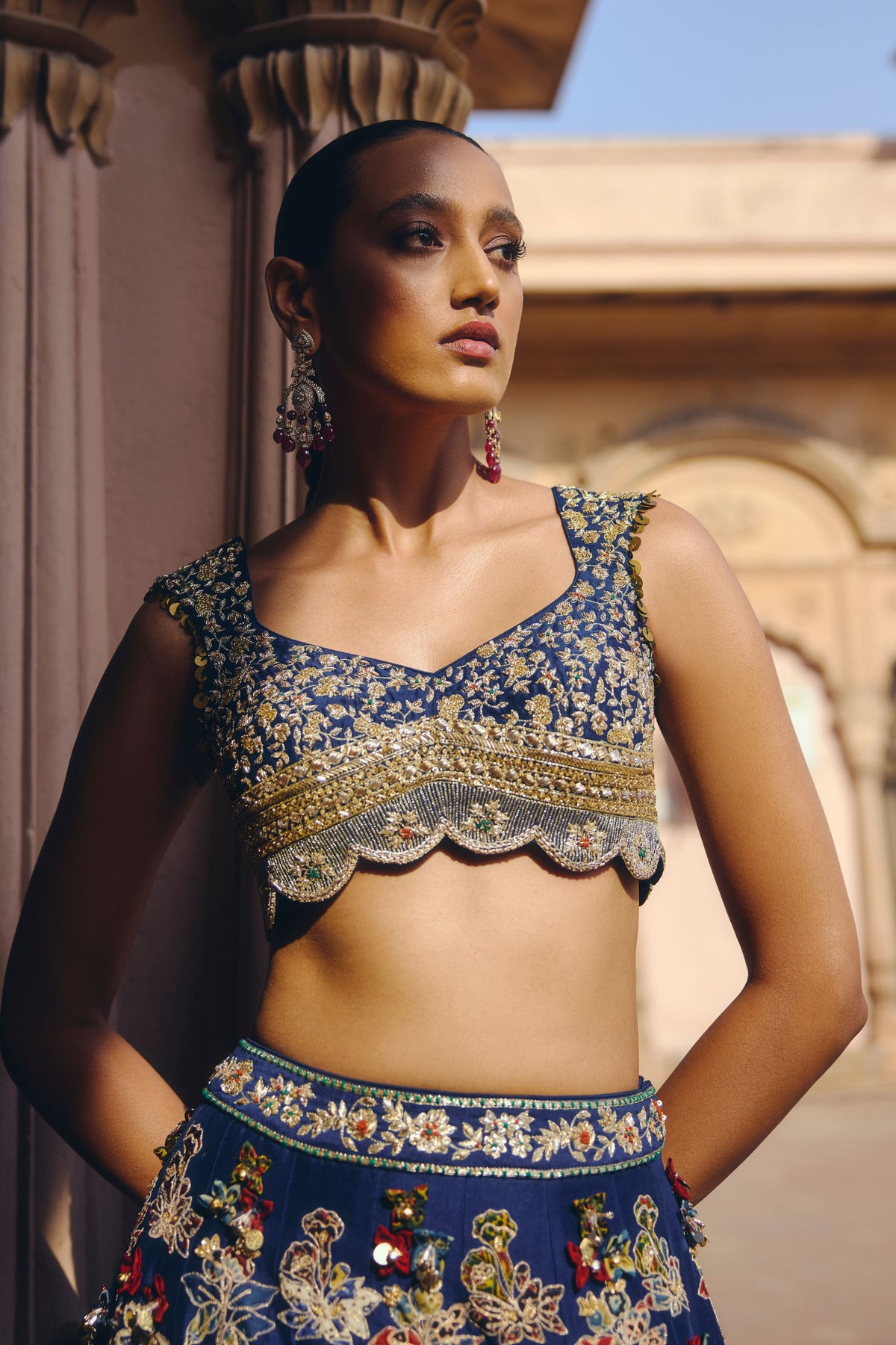 Midnight Of Eden Lehenga Set
