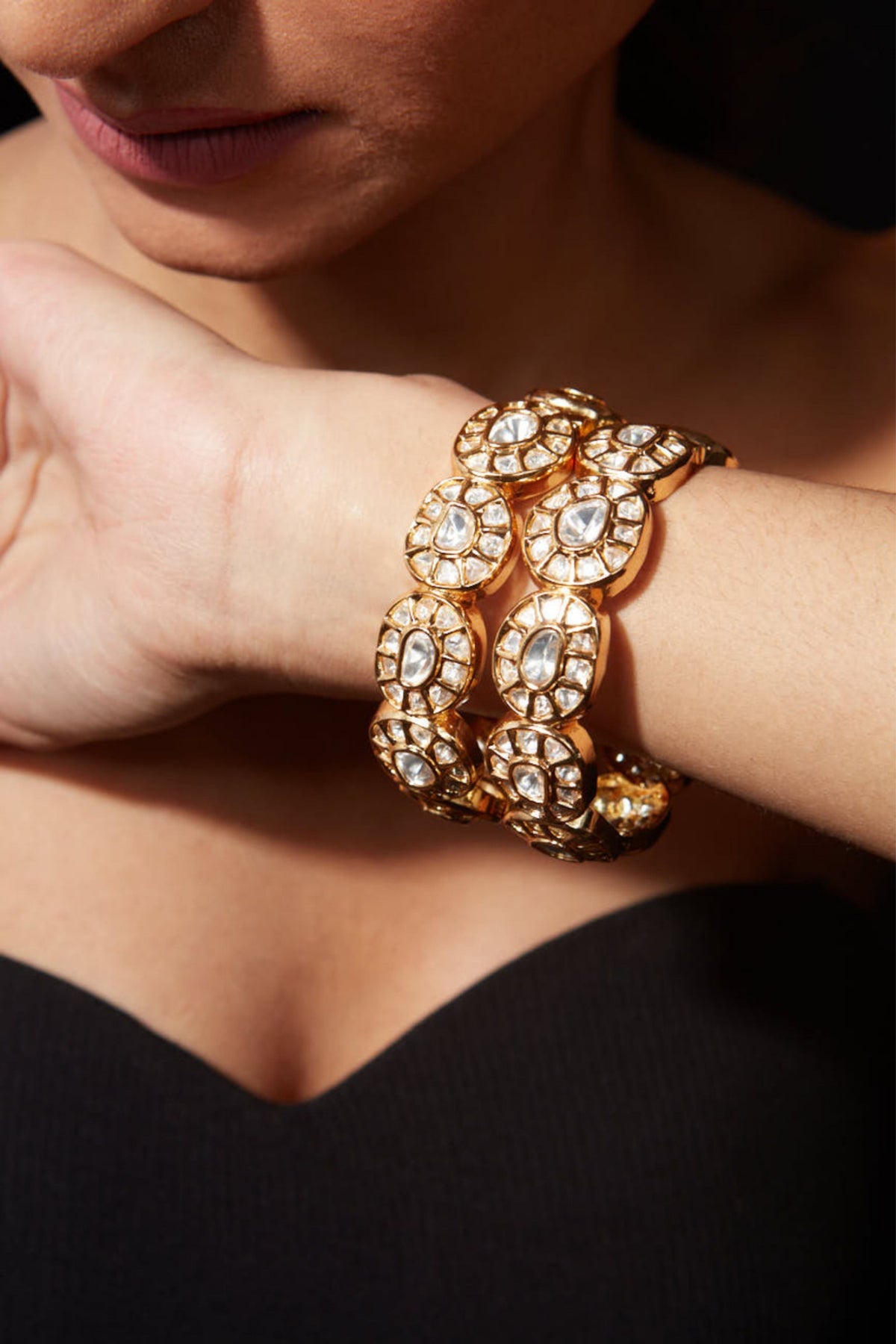 Kundan Polki Pair of Bangles