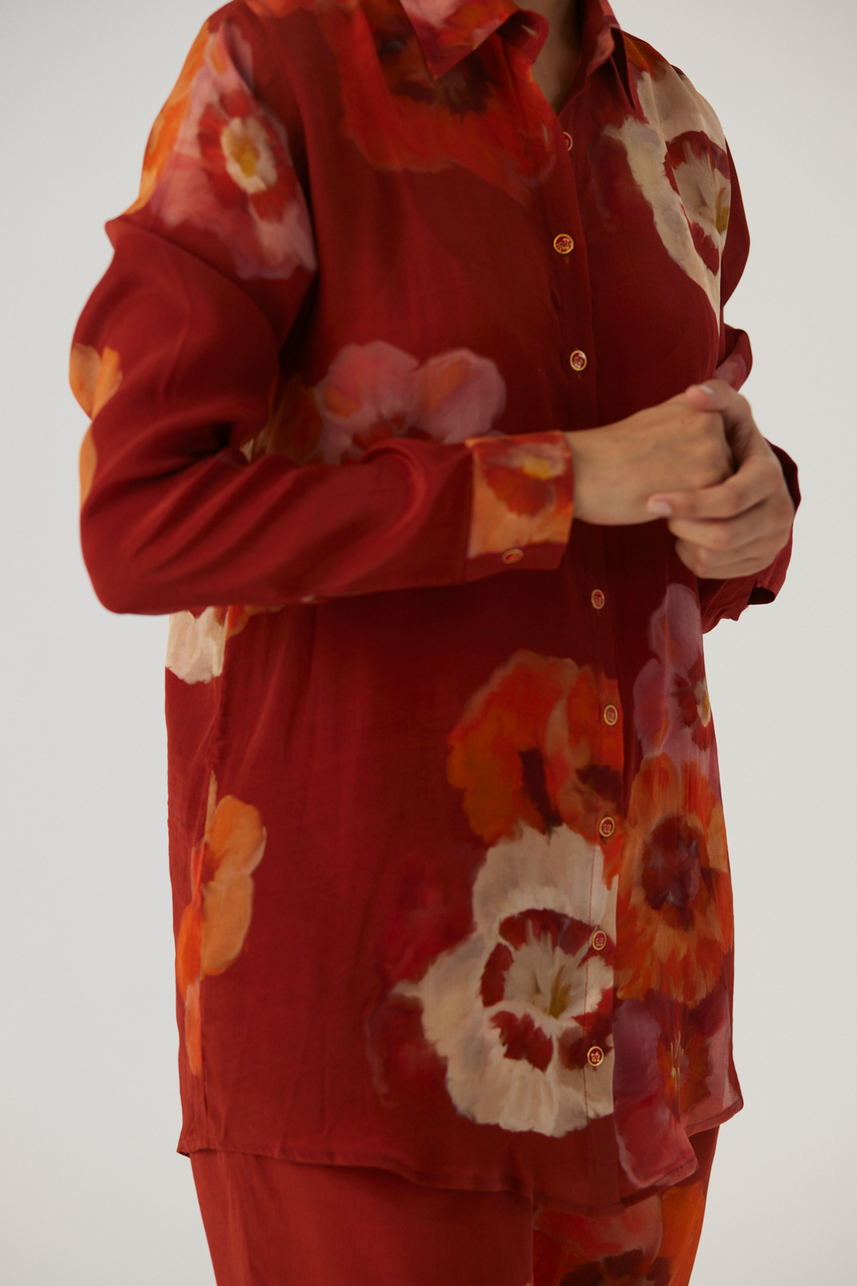 Gardenia Red Co-Ord Set