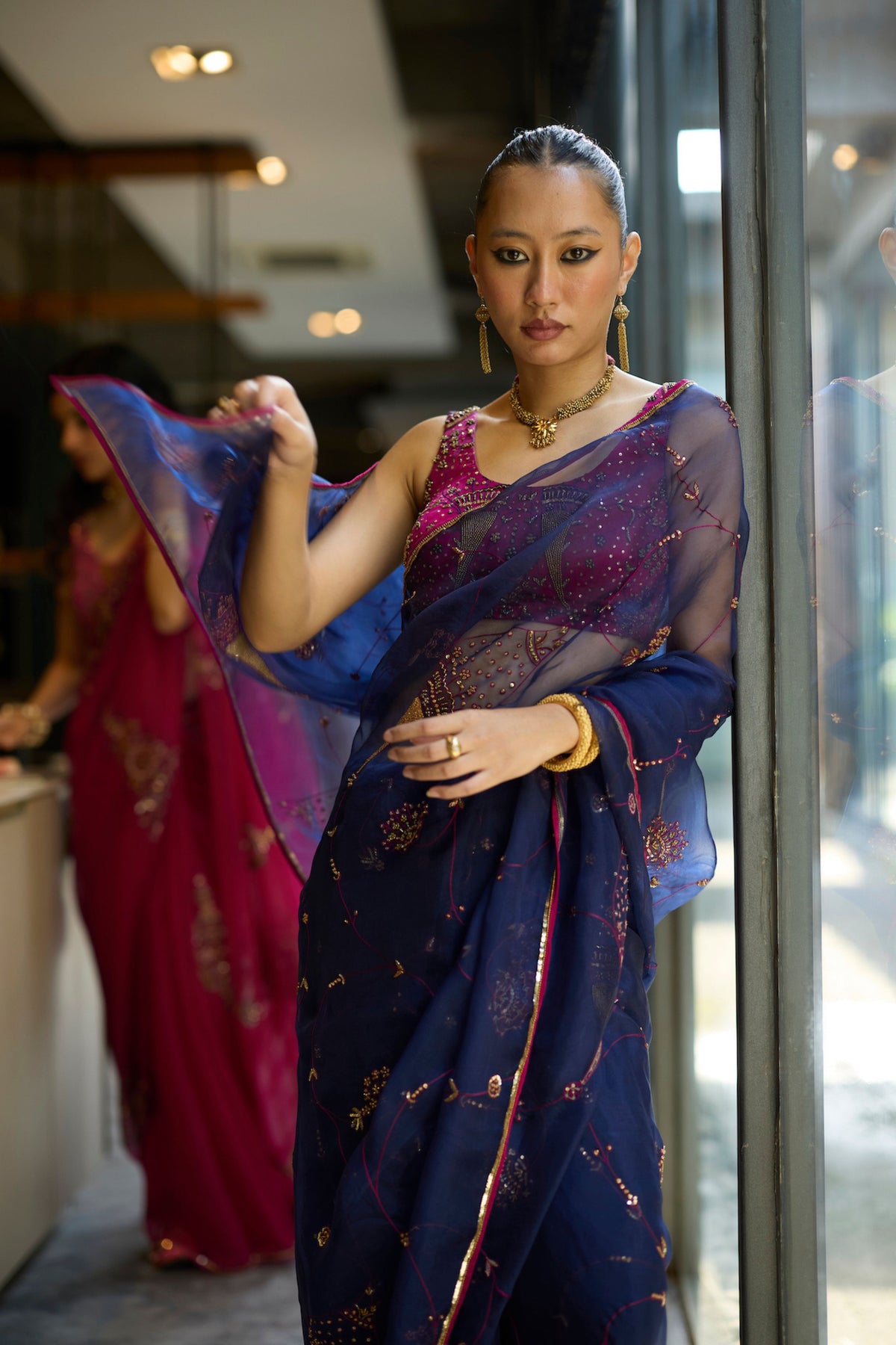 Blue Naad Saree