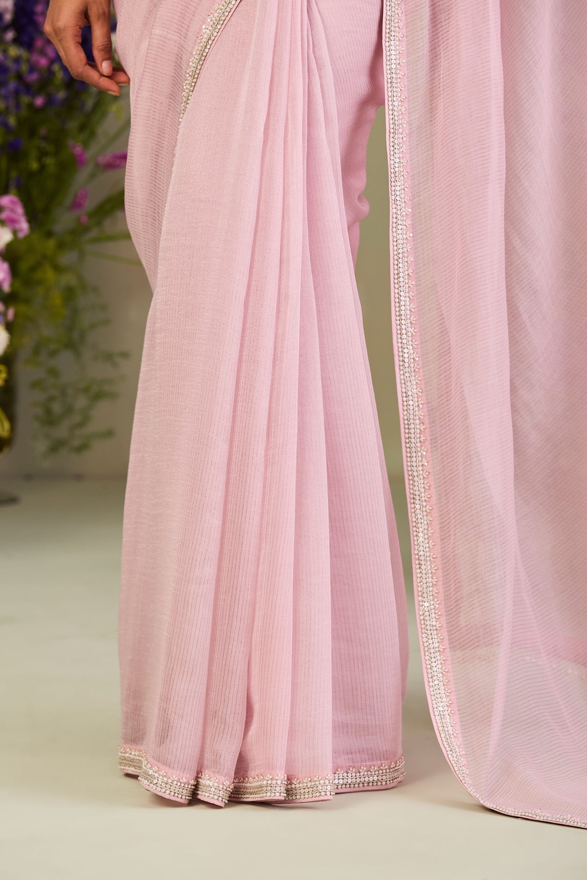 Zoya Saree Set With Cape
