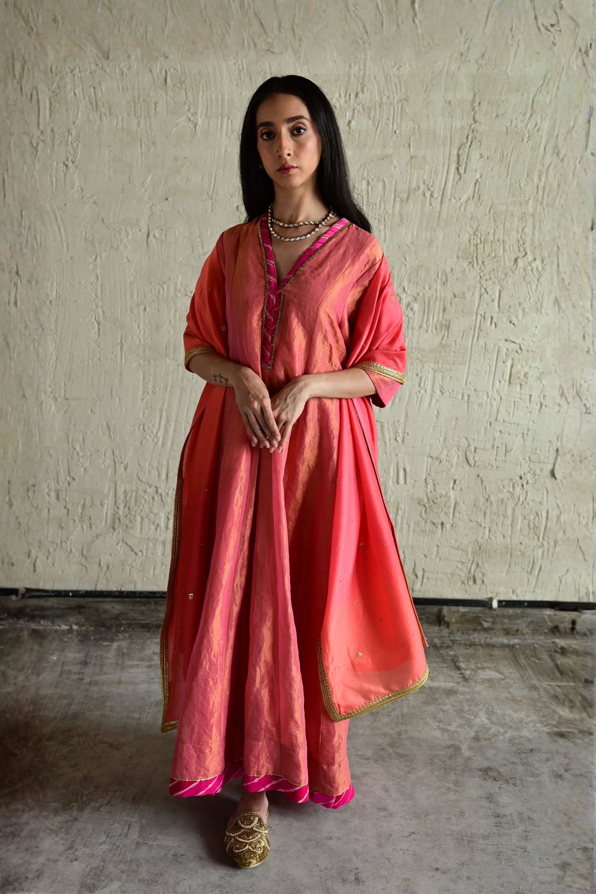 Blush Pink Meera Sashiko Set