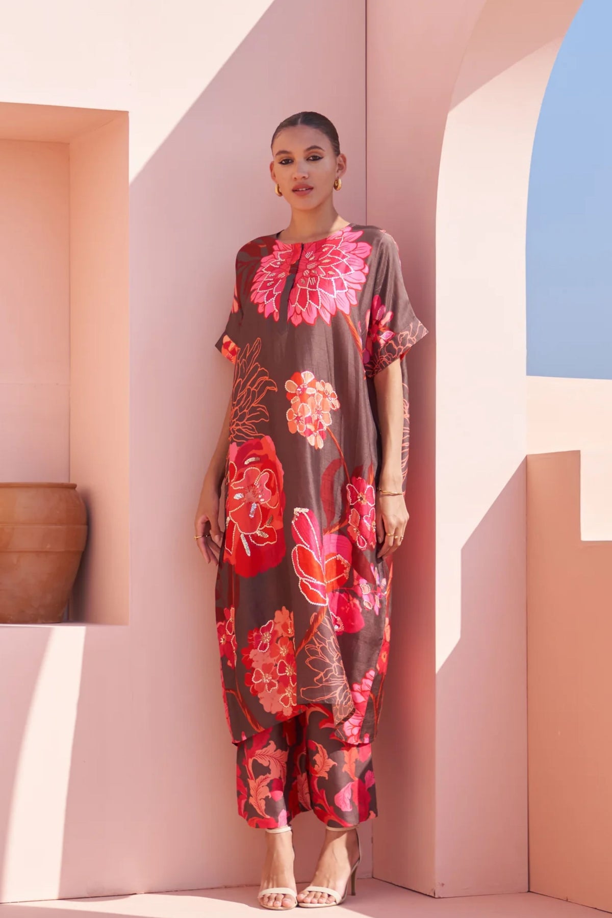 Brown All Over Moroccan Oversized Set
