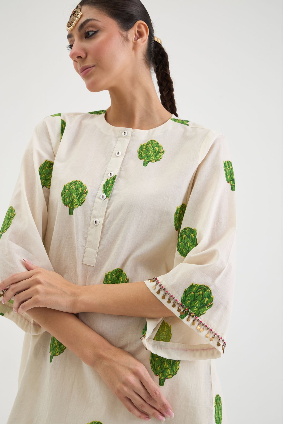 Off-White Artichoke Kurta Set