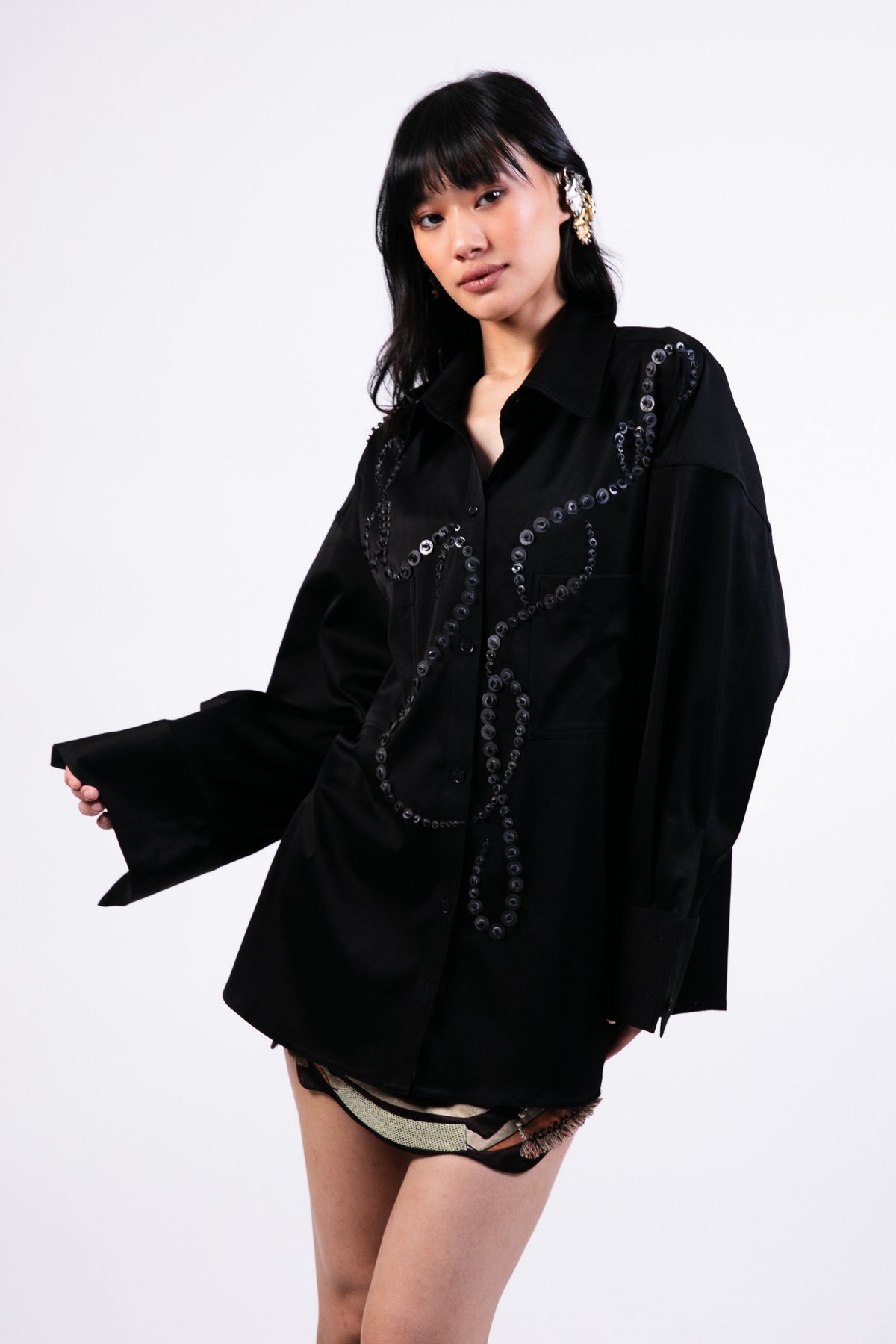 Oversized Black Shirt
