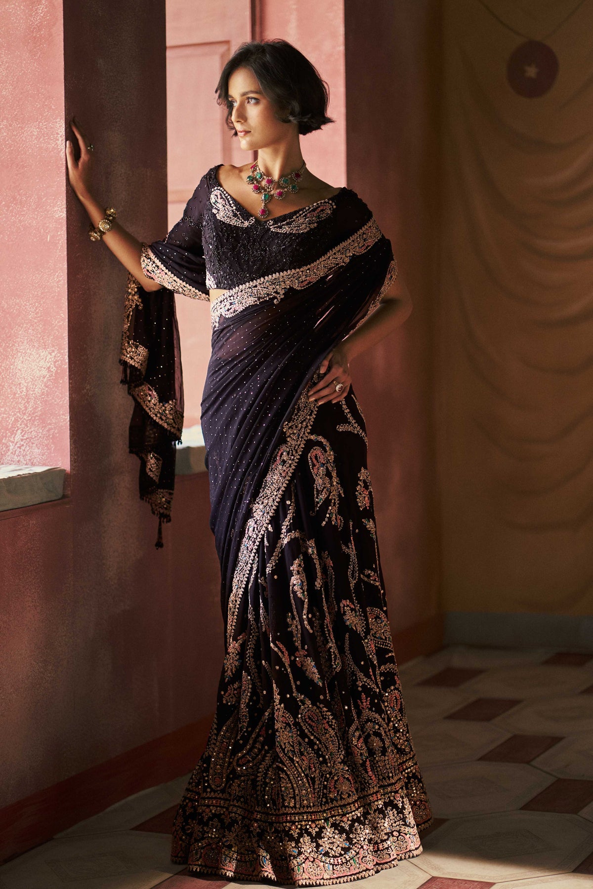 Zarnyx Lehenga Saree Set