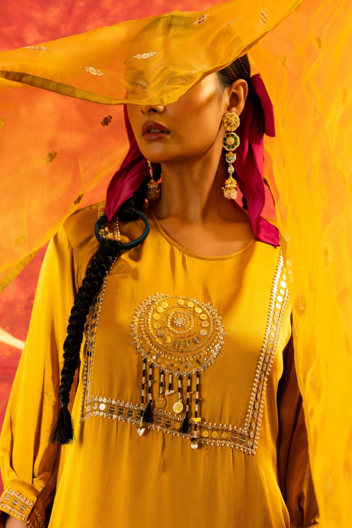 Mahi Mustard Straight Kurta Set