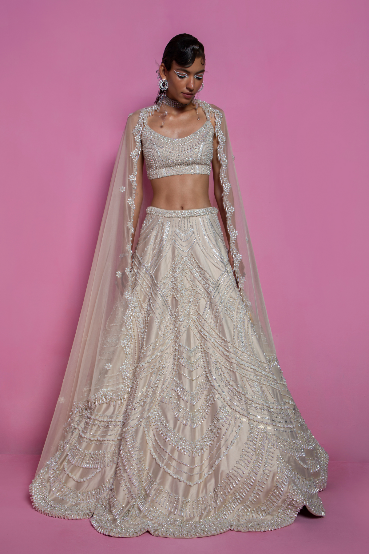 Queen of Pearls Lehenga