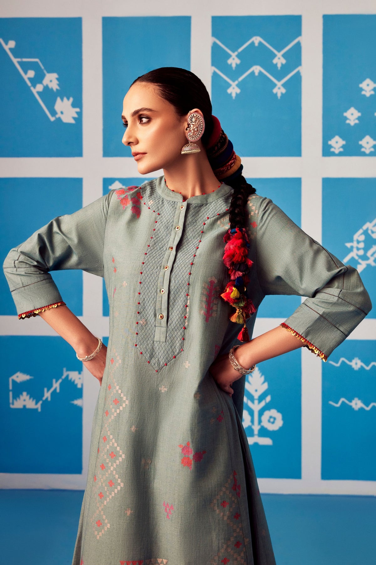 Asmani Kurta Set