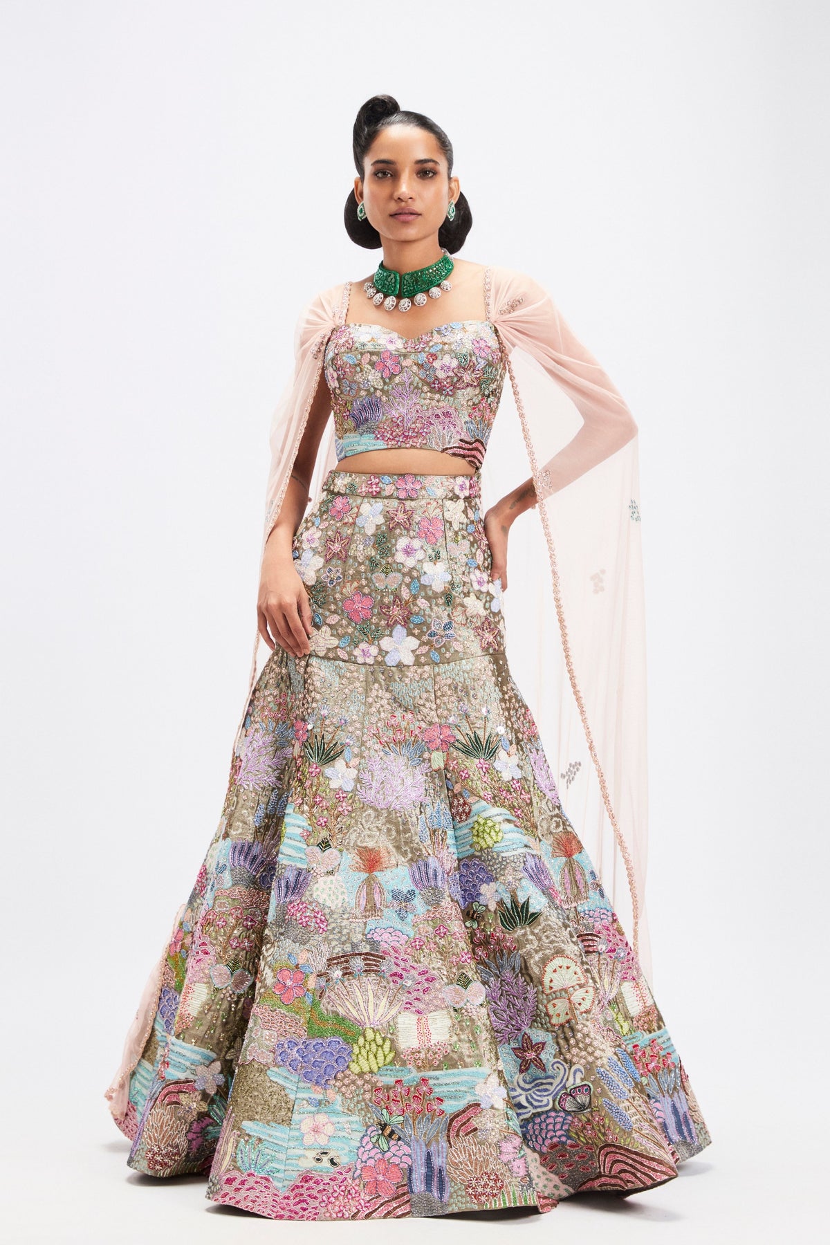 Dorena Mermaid Lehenga Set