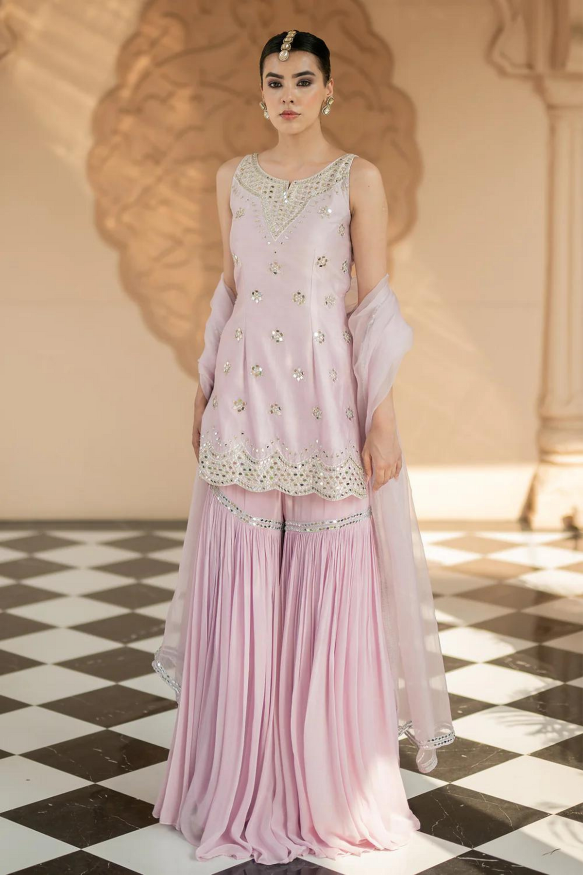 Lilac Sharara Set