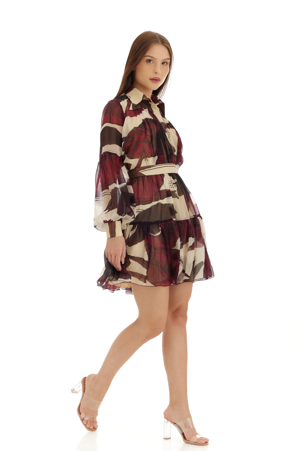 Off White and Brown Top