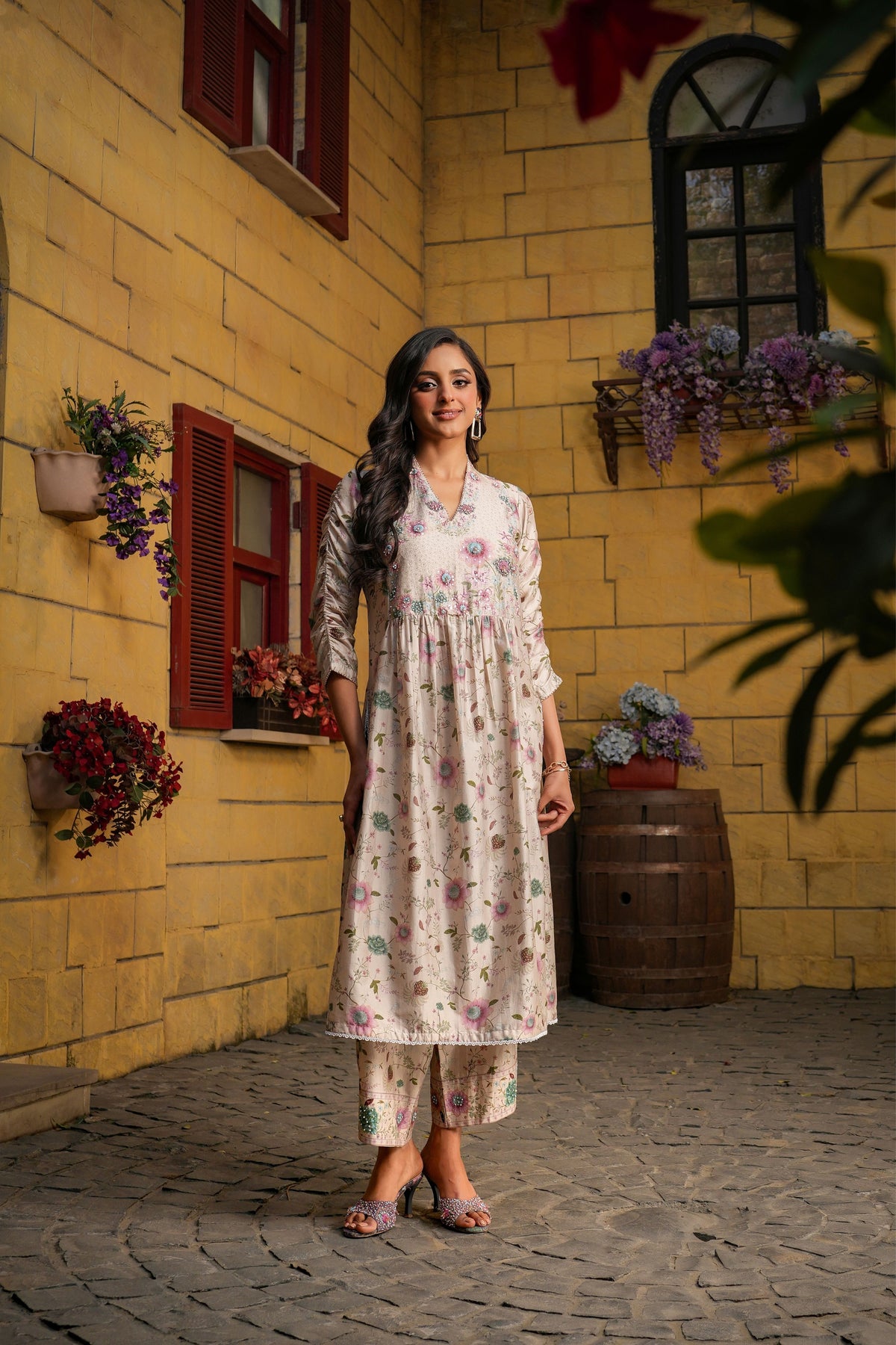 Mughal Frockstyle in Ivory