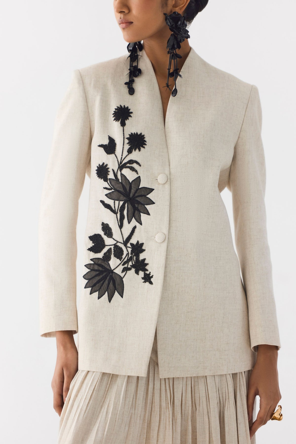 Tiger Lily Linen Blazer & Skirt