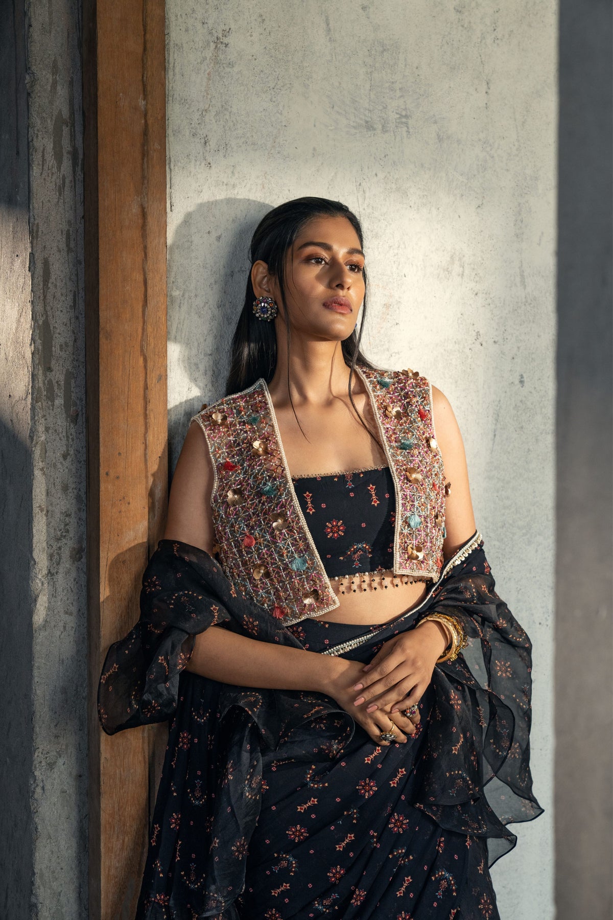 Crystal Embroidered Gilet