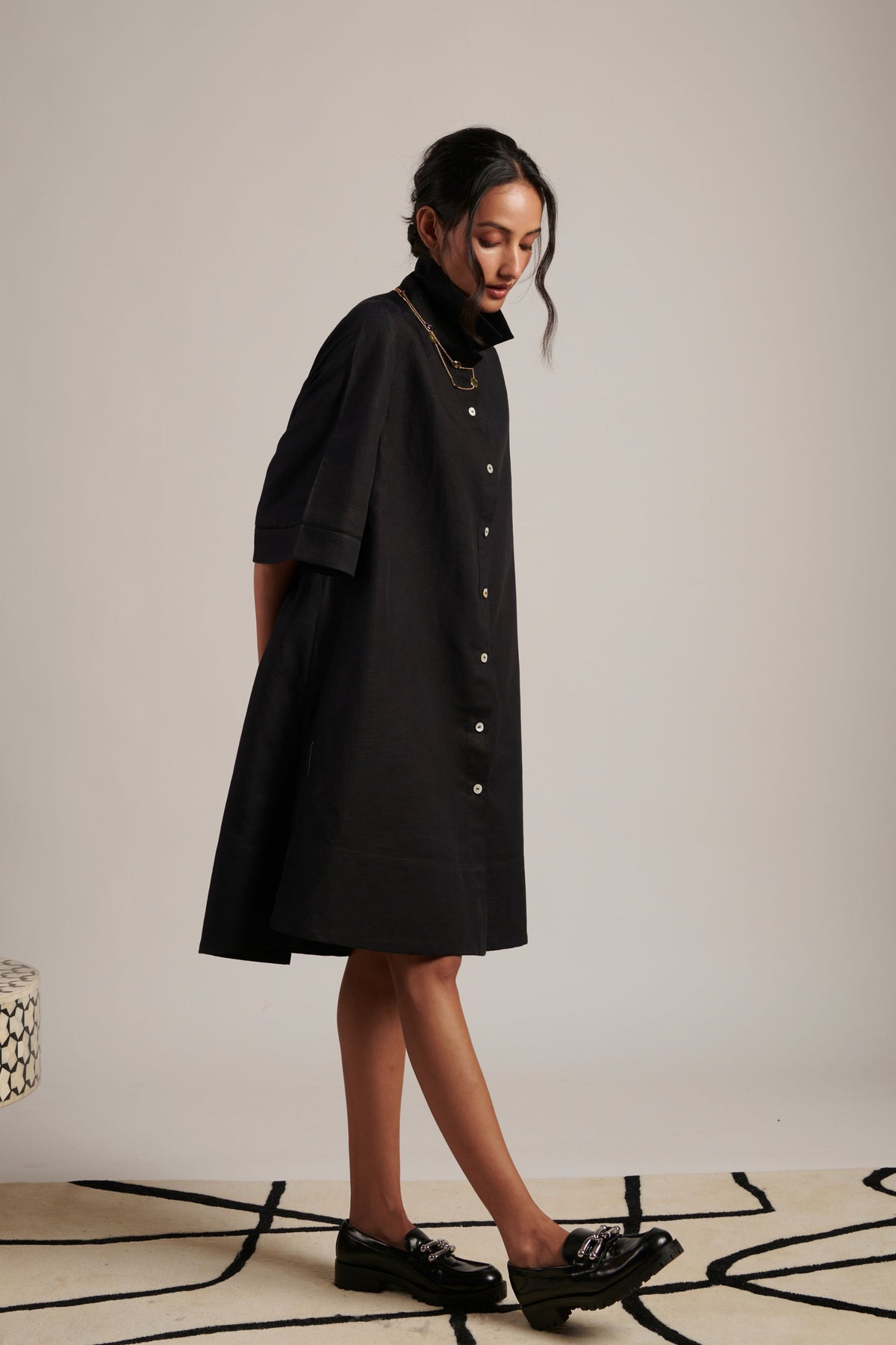 Night Sky December Shirt Dress