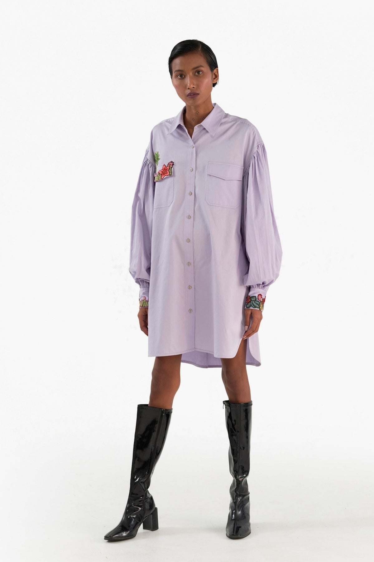 Oversized Shirt Dress