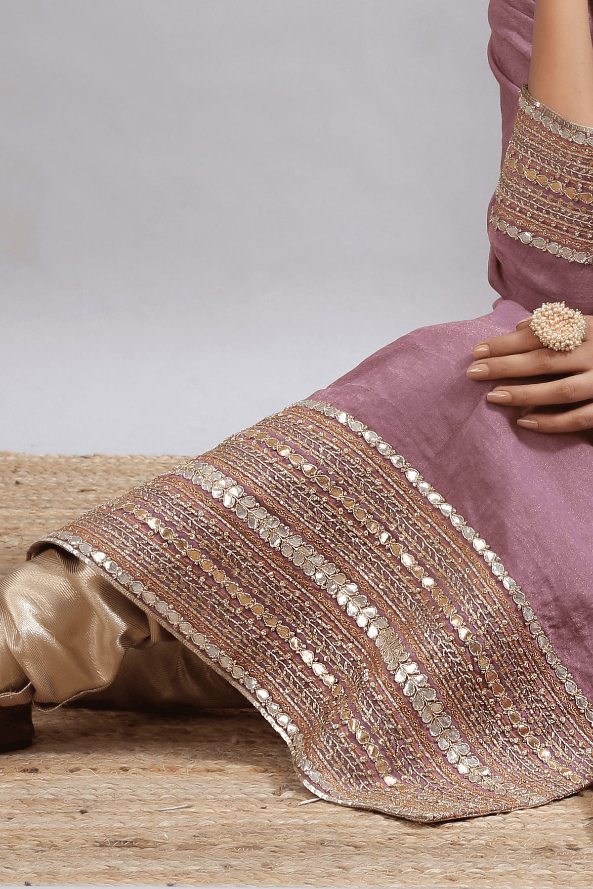 Jarul Gottiya Purple Kurta Set