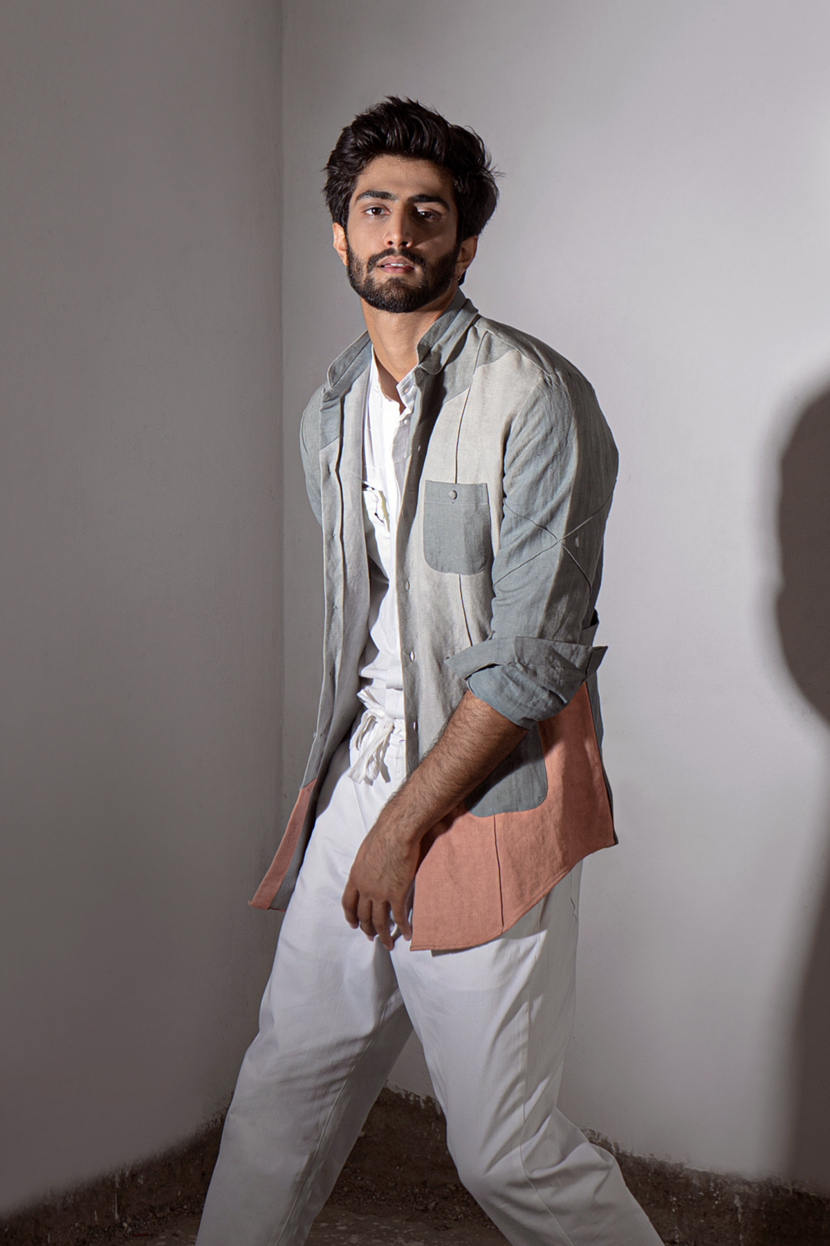 Ankush Bahuguna In Jumbled Overshirt Set