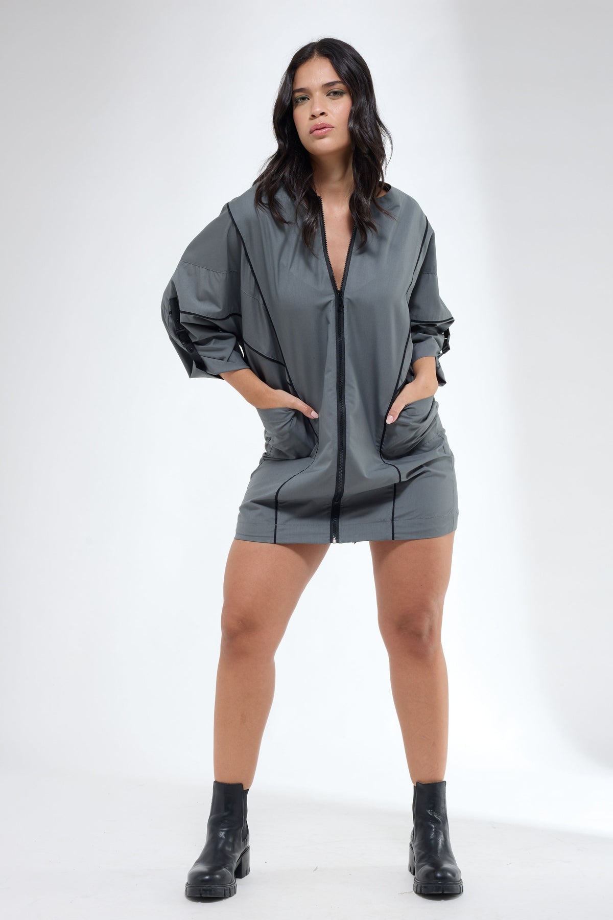 Anti Fit Short Grey Dress