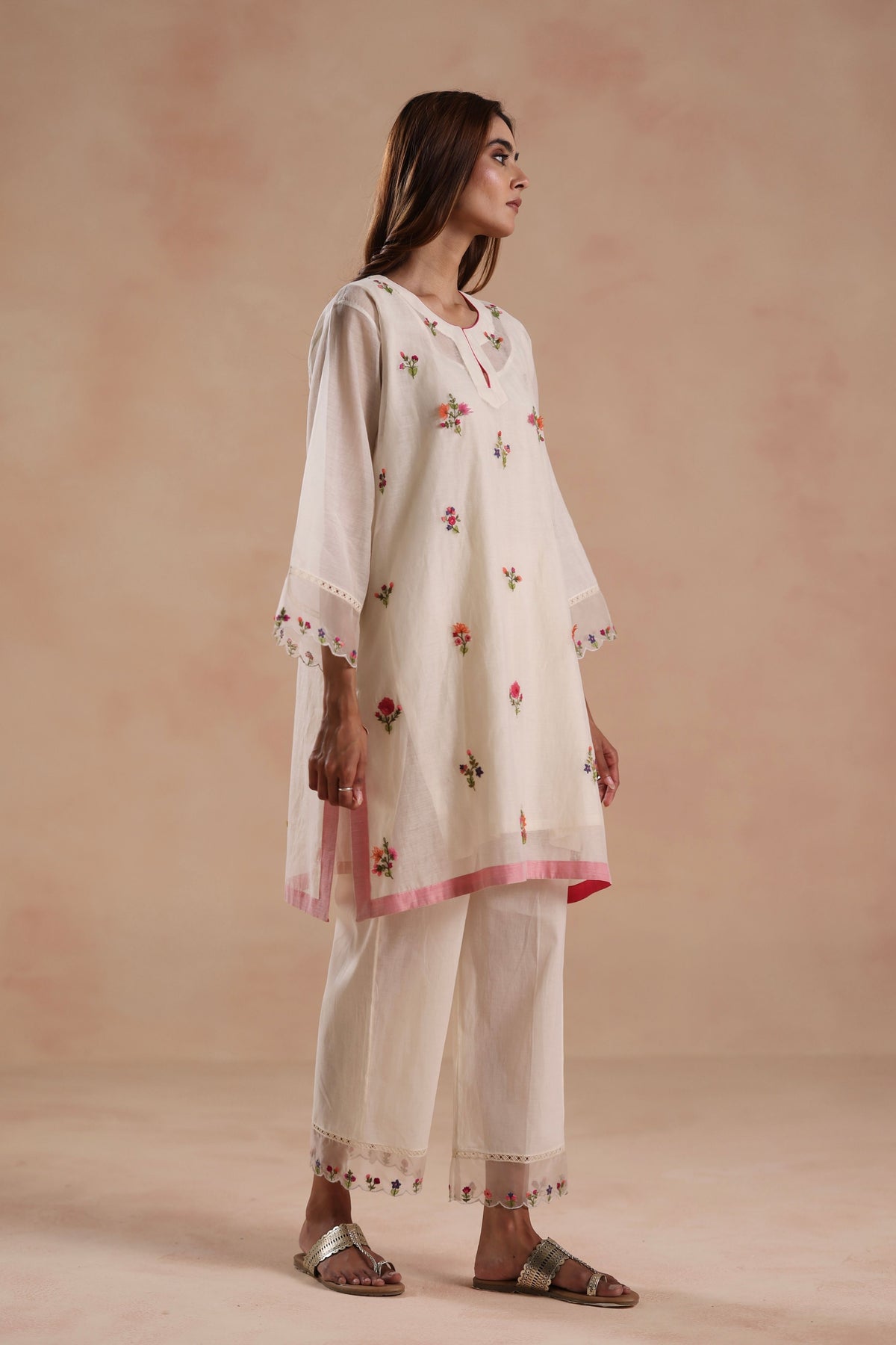 Raina Ivory Tunic Set