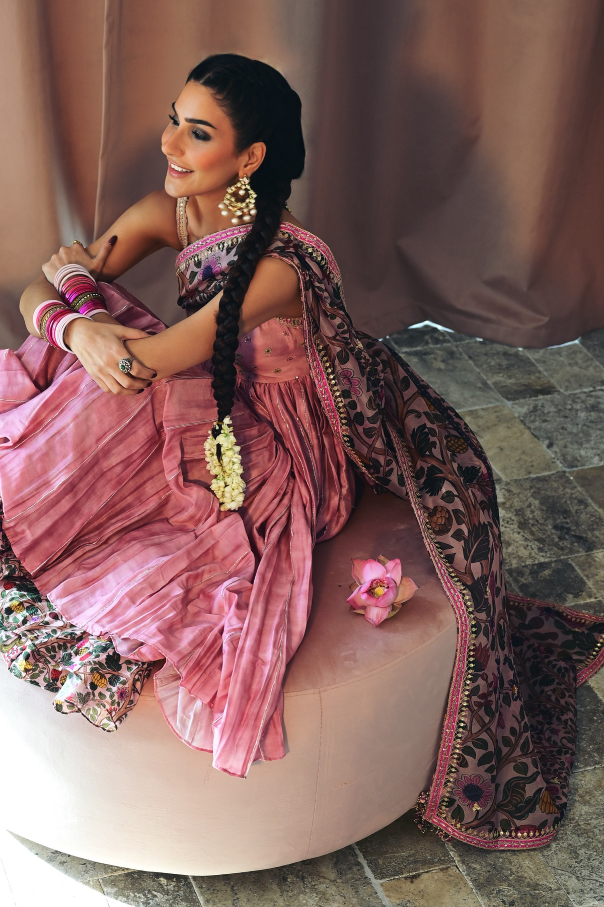 Kiran Malik In Ghoomer Anarkali Set
