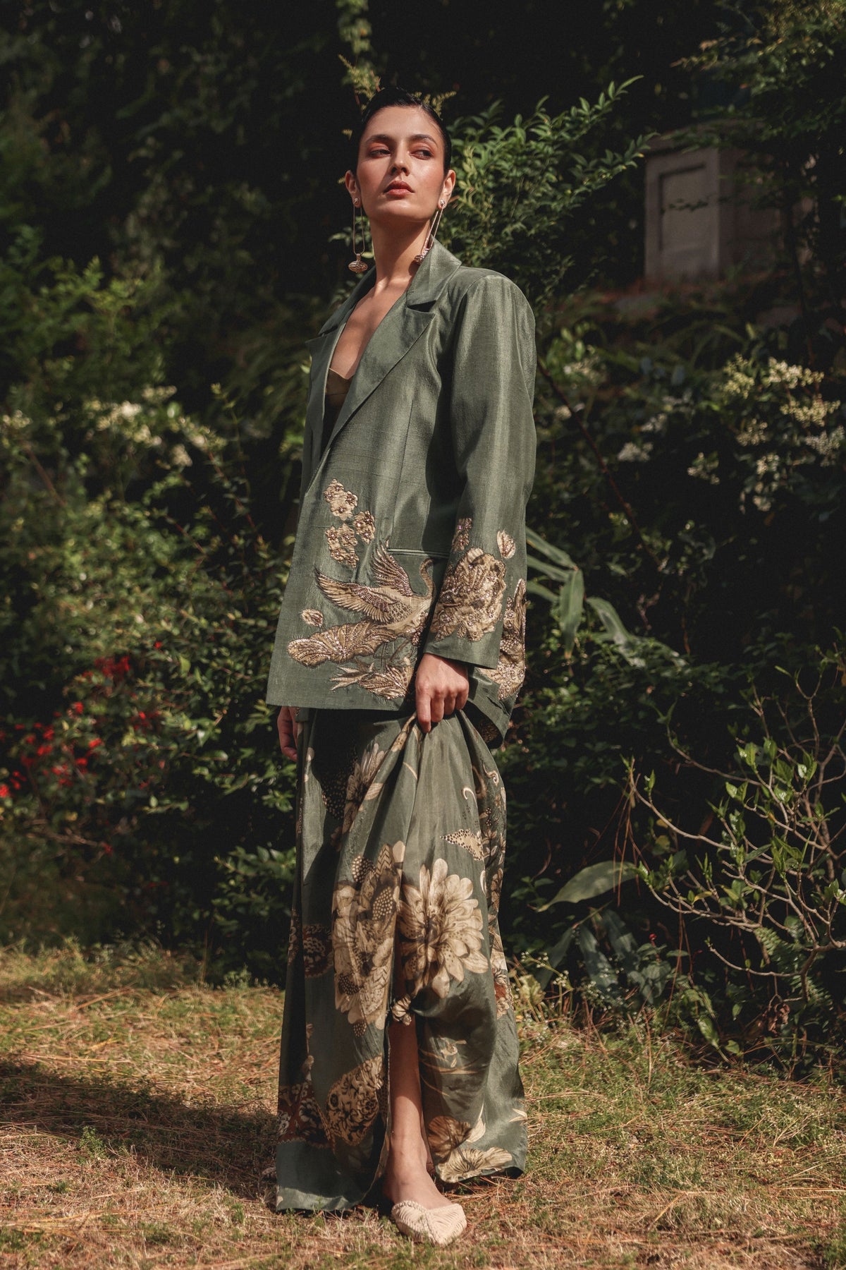 Garden Fold Blazer Set