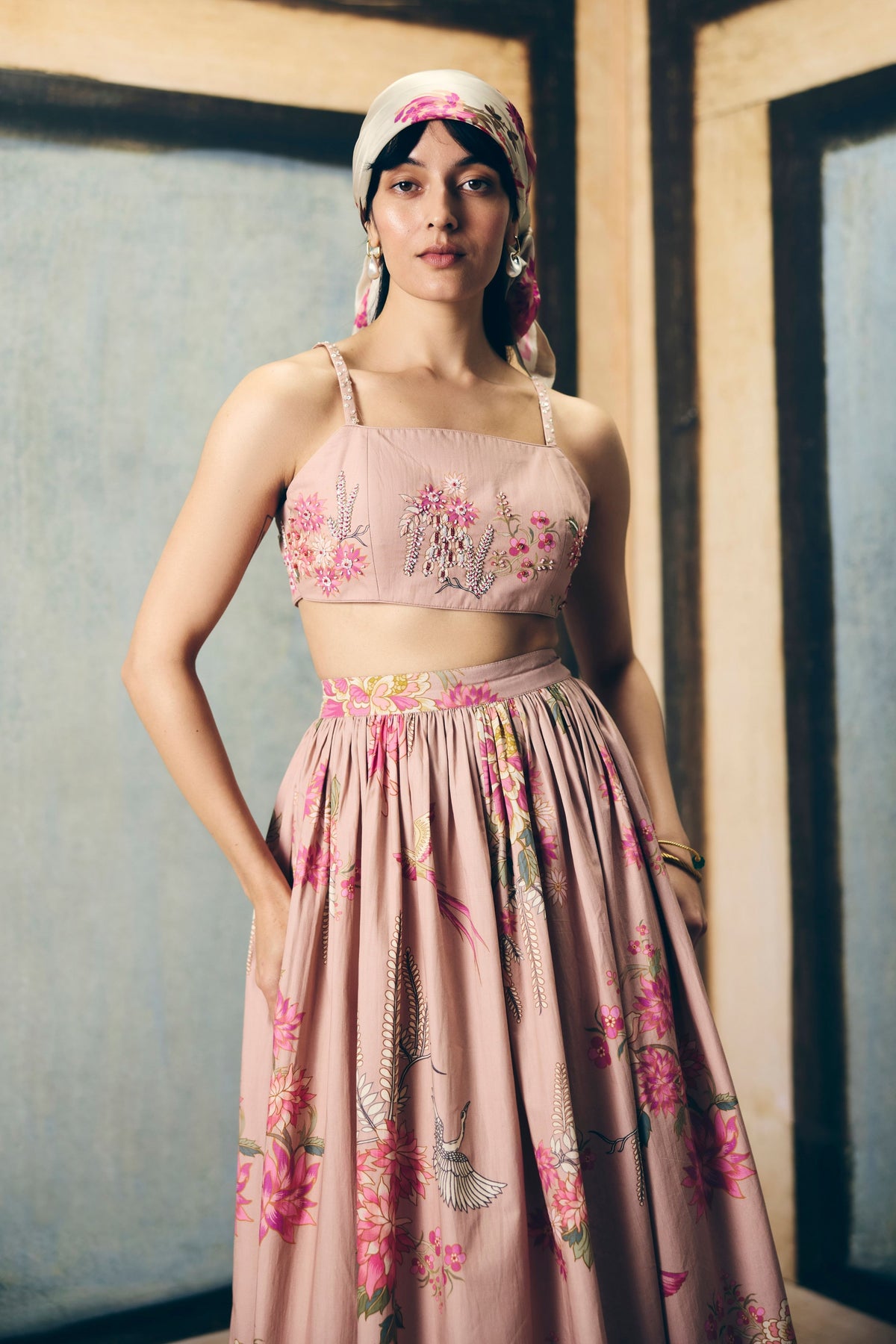 Alina Chalk Skirt Set