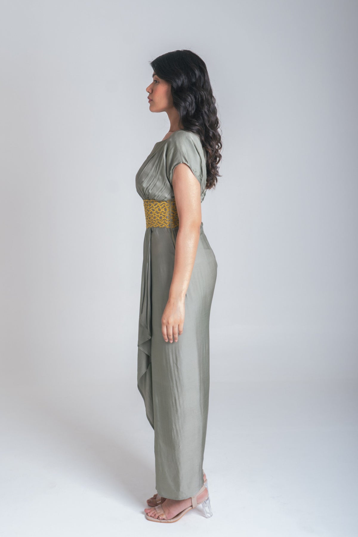 Yellow-green Cocktail Gown