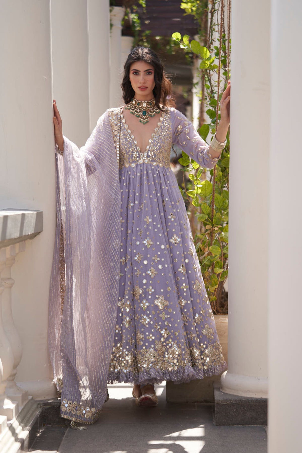 Martini Lilac Anarkali Set