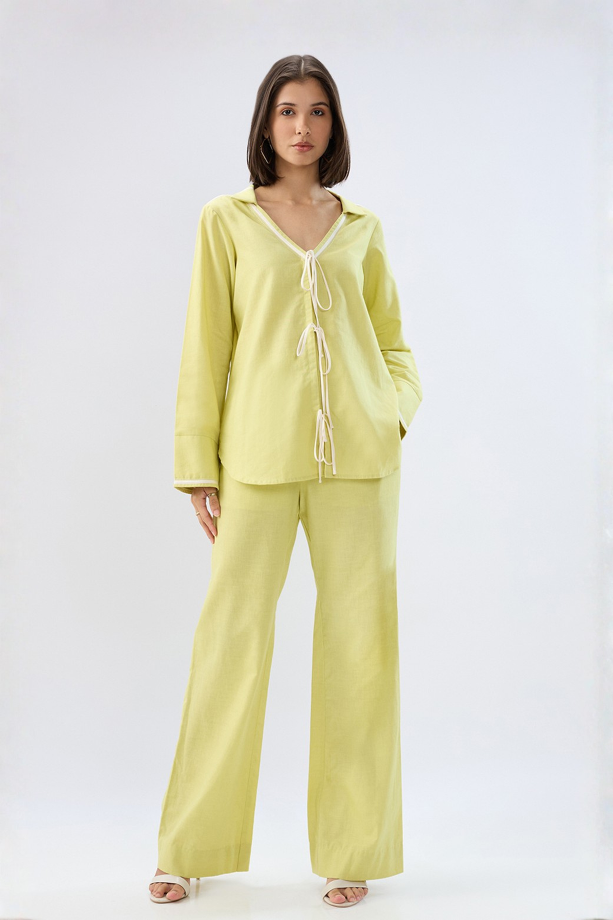 Green Tie-up Co-ord Set