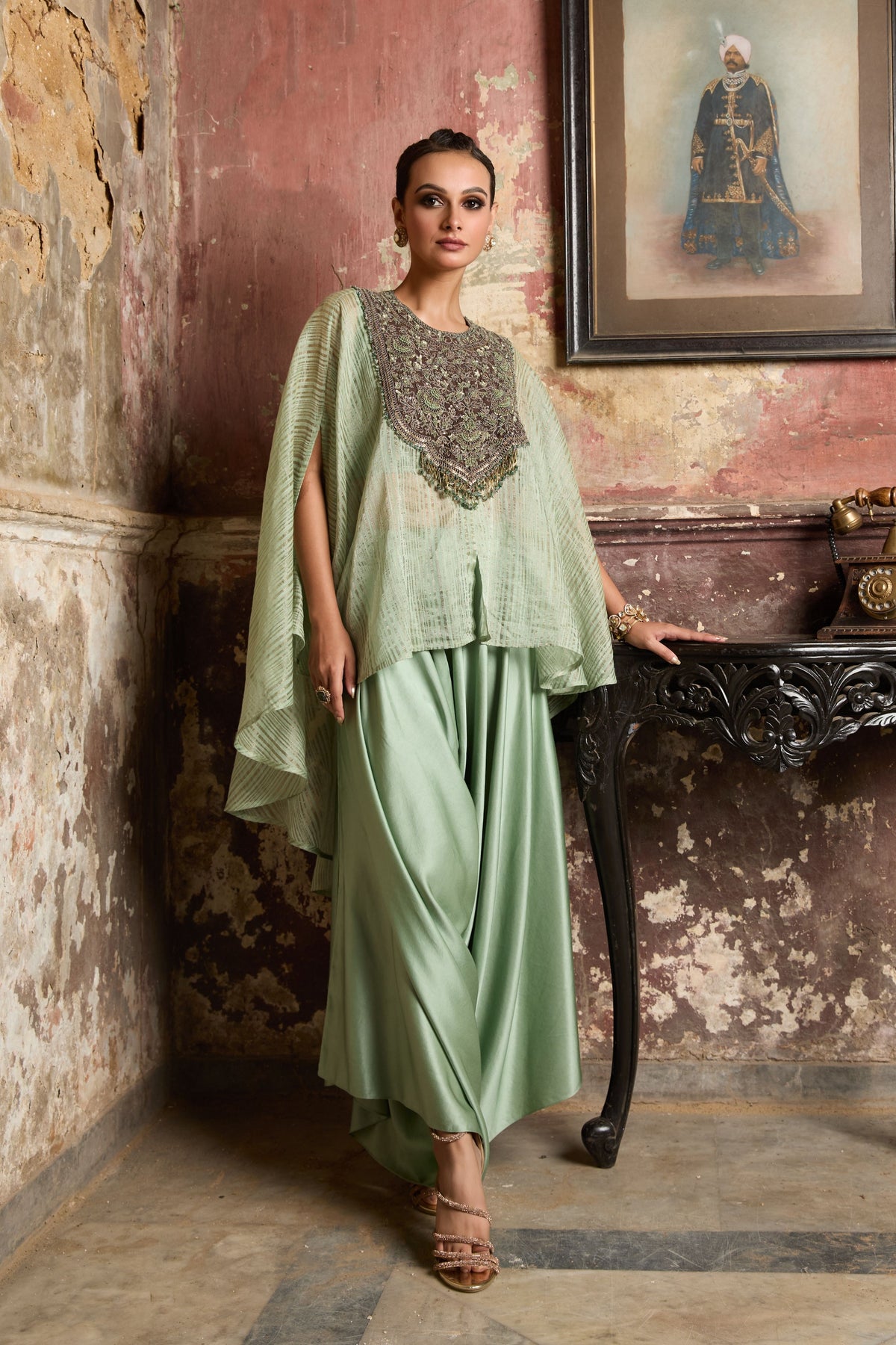 Aqua Kaftaan Set