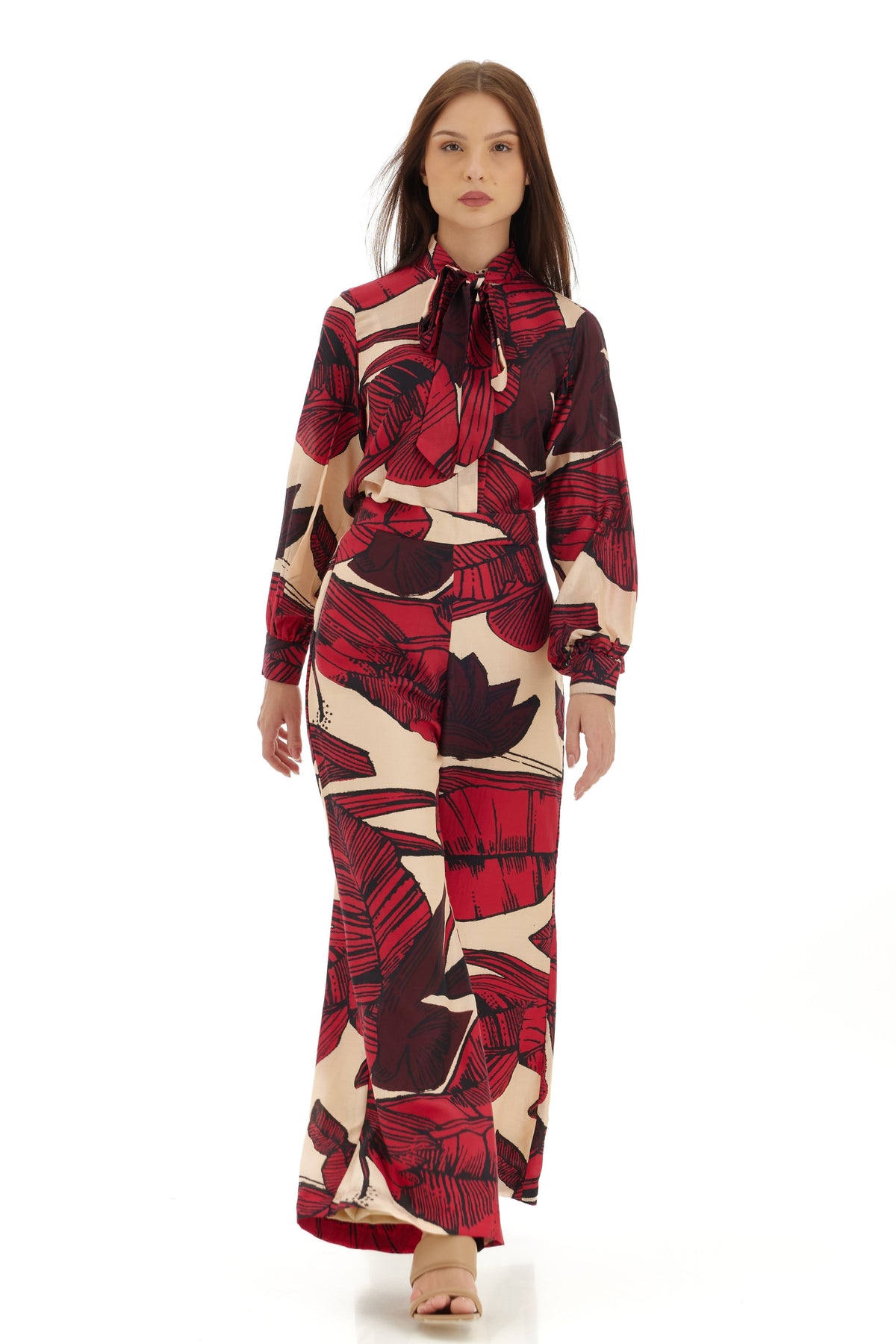 Red and Brown Bow Shirt